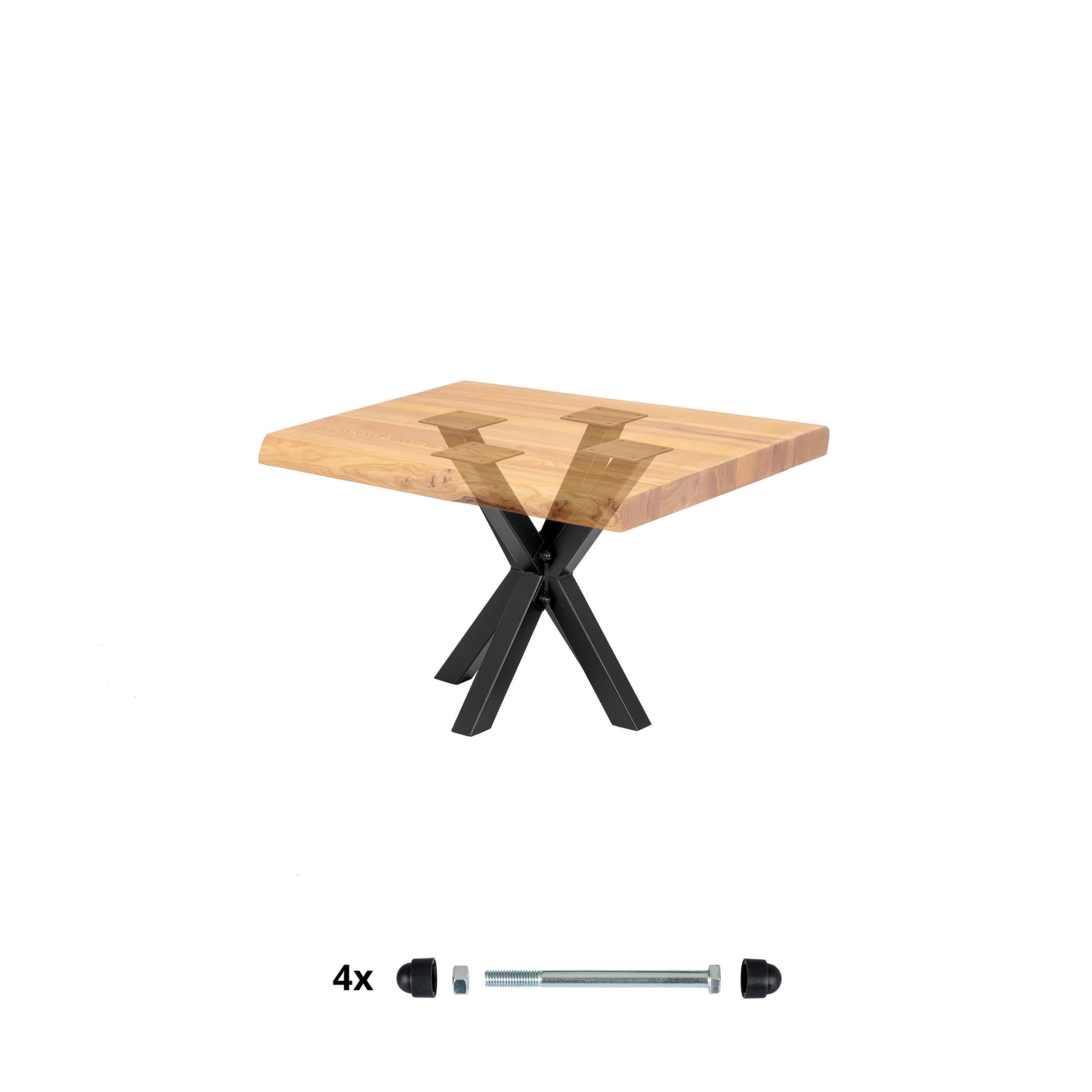 HOLZBRINK Tischbein HOLZBRINK Tischbeine Metall Tischgestell für Beistelltisch 40x40x43, 1 Stück Computertisch Gartentisch