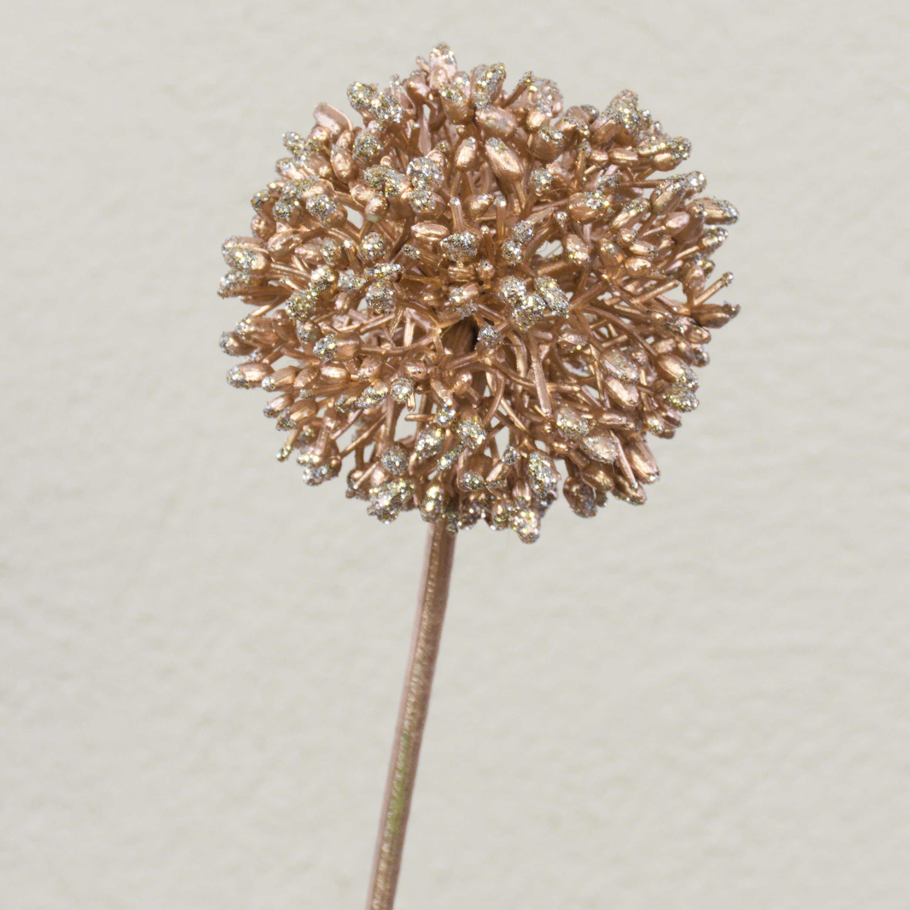 Kunstblume Allium Kunstblume Hella, Glitzer, Champagner, 45cm Allium, artplants, Höhe 45.0 cm