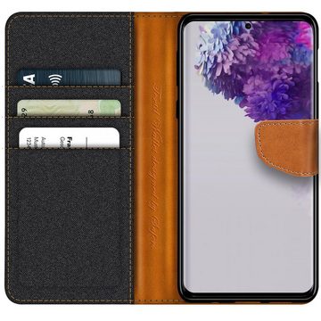 CoolGadget Handyhülle Denim Schutzhülle Flip Case für Samsung Galaxy S20 6,2 Zoll, Book Cover Handy Tasche Hülle für Samsung S20 5G Klapphülle