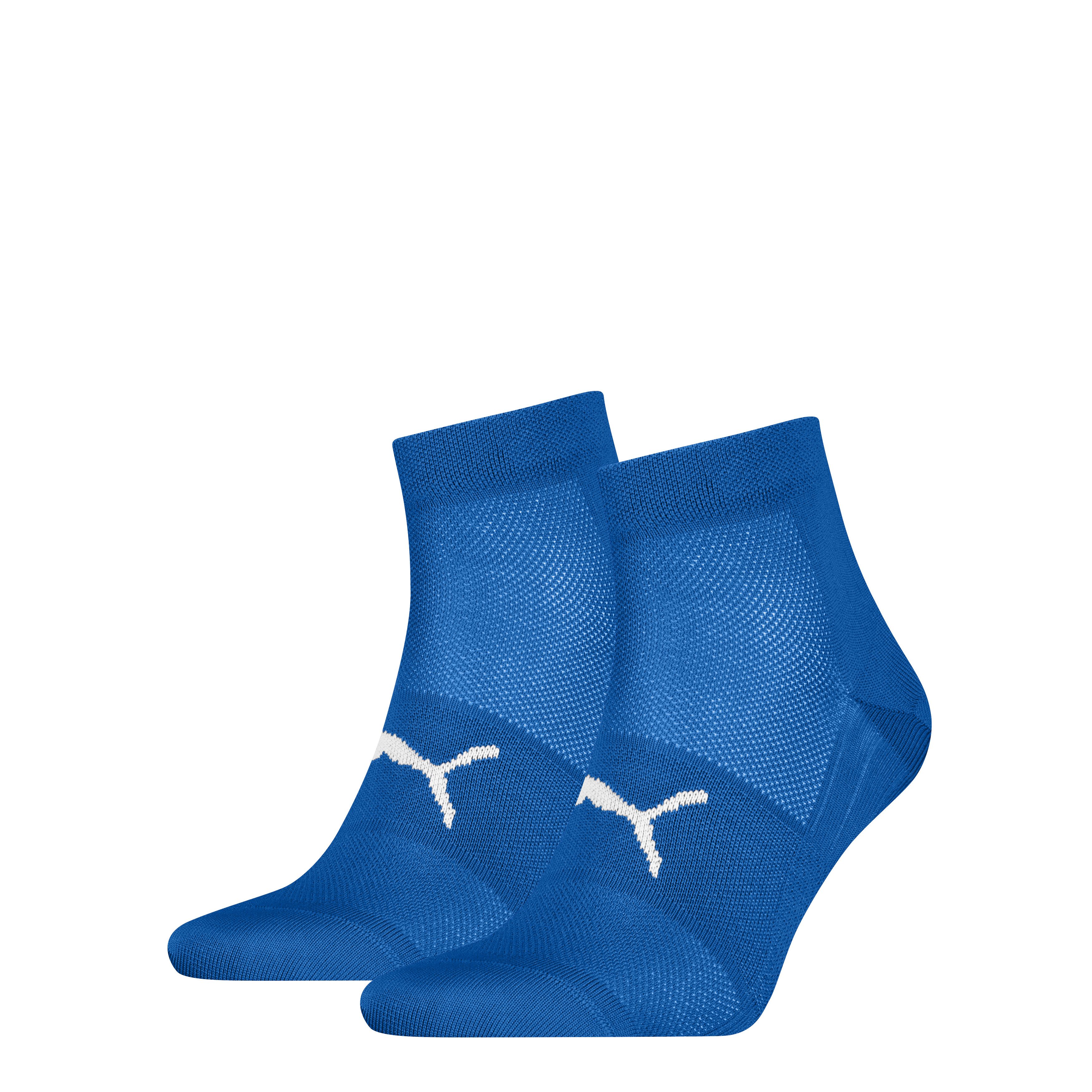 PUMA Kurzsocken PUMA UNISEX SPORT LIGHT QUARTER 2P (2 Paar) mit verstärktem Fersen- und Zehenbreich