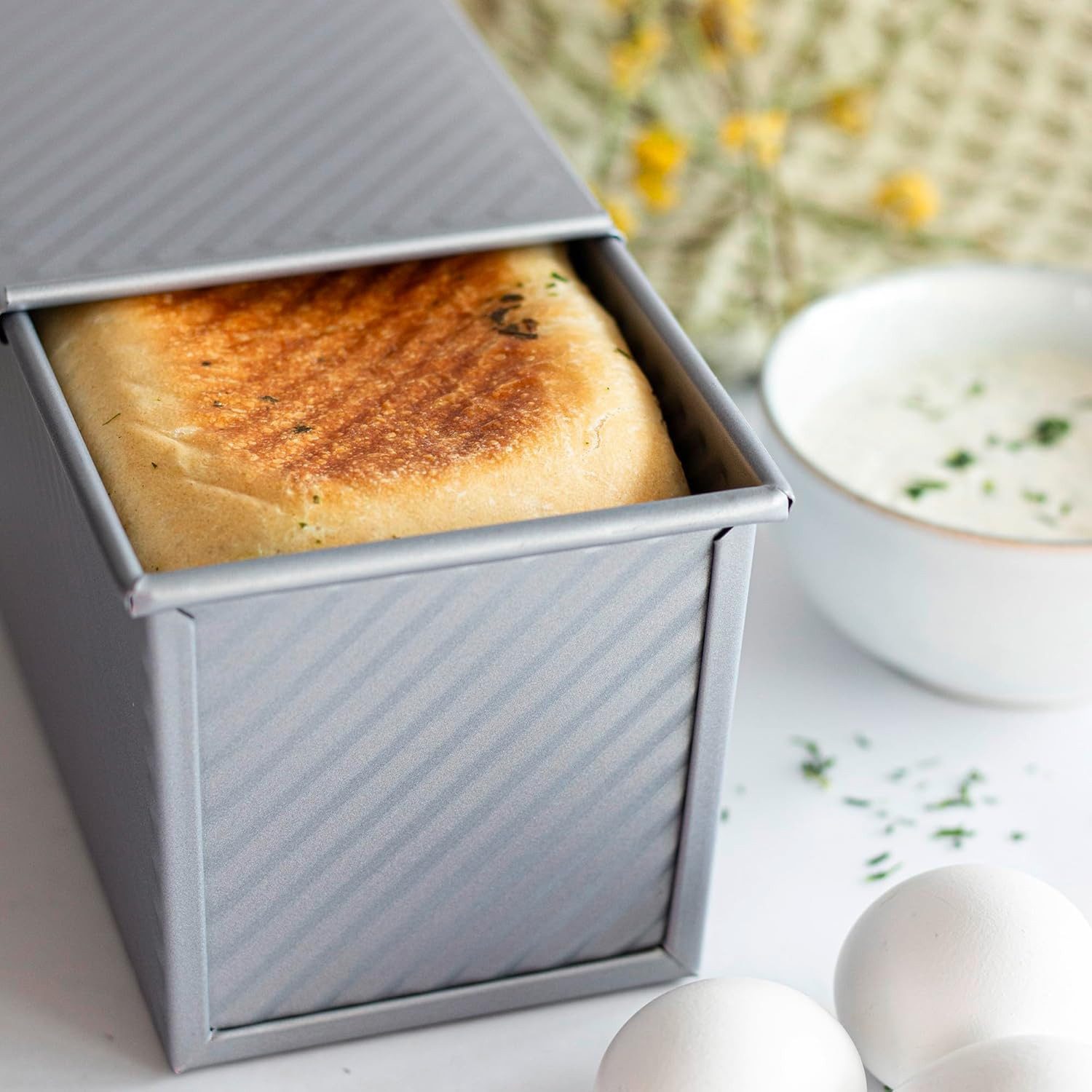 STÄDTER Brotbackform Städter Toastbrotform aus Metall mit Deckel ca. 22 x 12 x 11 cm Silber