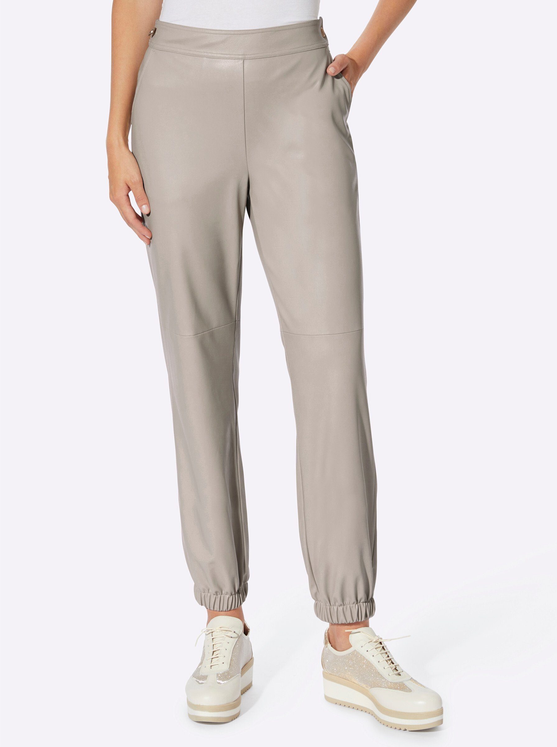 heine Jerseyhose Lederimitathose . günstig online kaufen