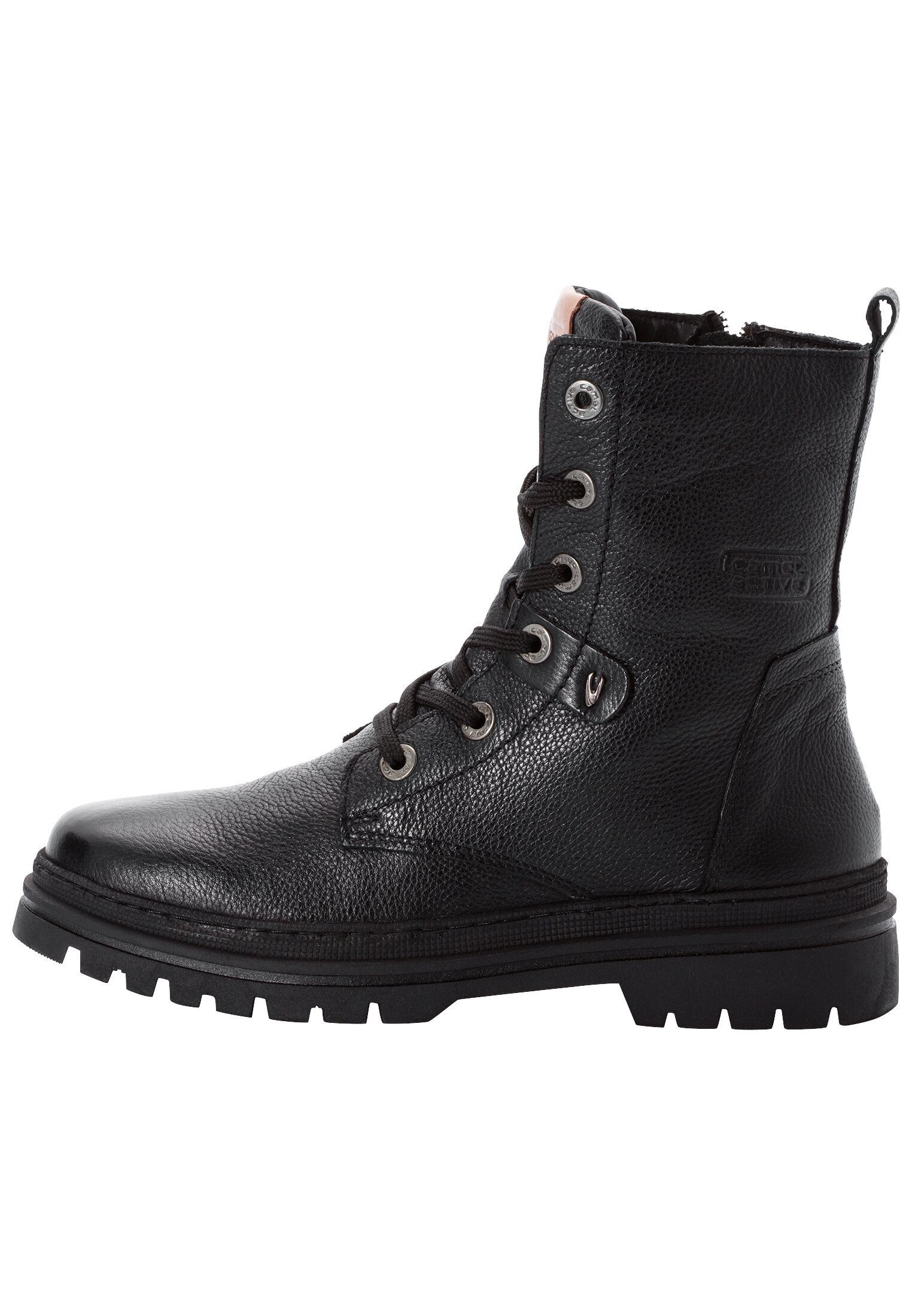 camel active Boot aus echtem Leder Schnürschuh