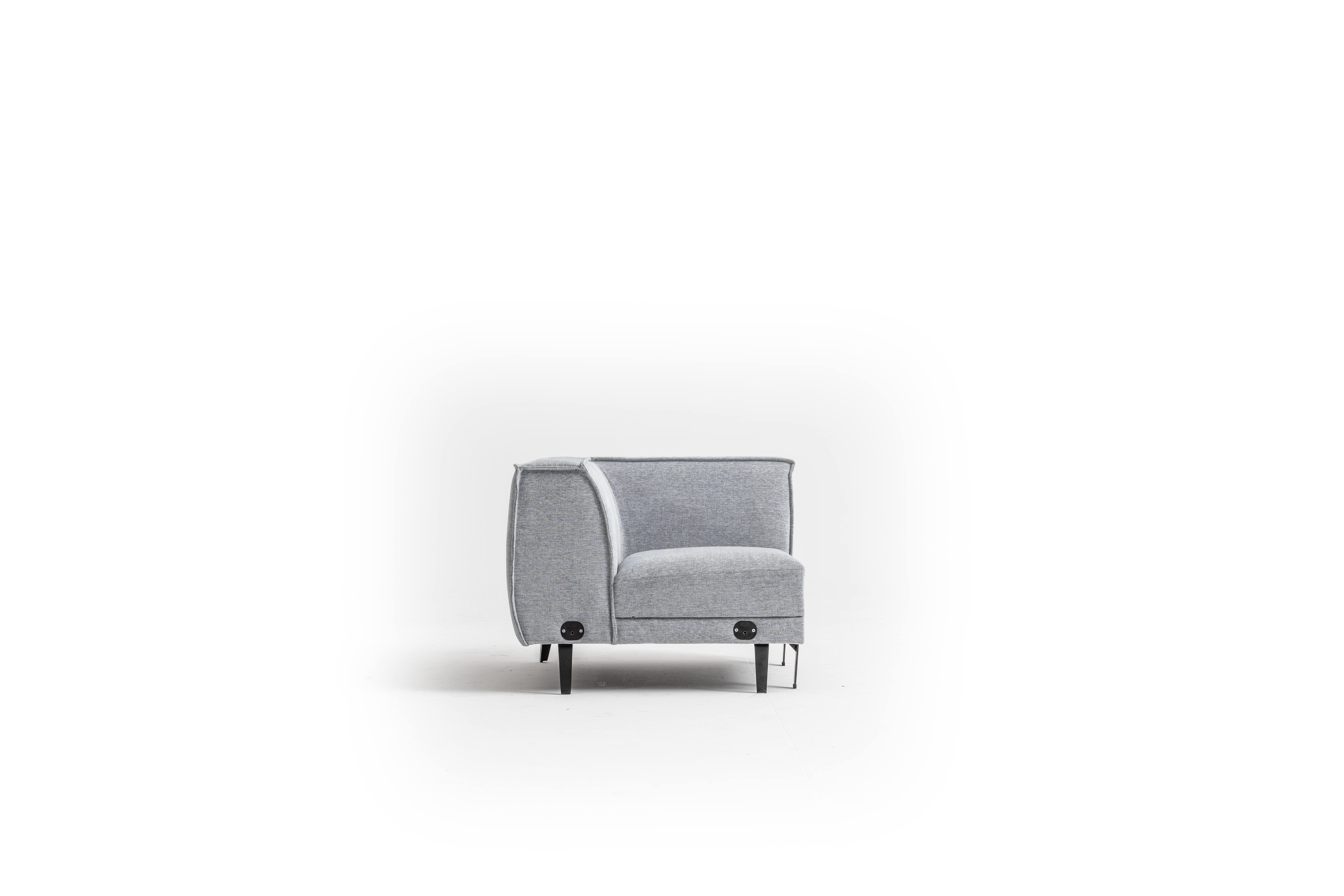 Grau Modern Big Europe Ecksofa Sofa, in Ecksofa U Wohnzimmer Design Luxus Form Made JVmoebel