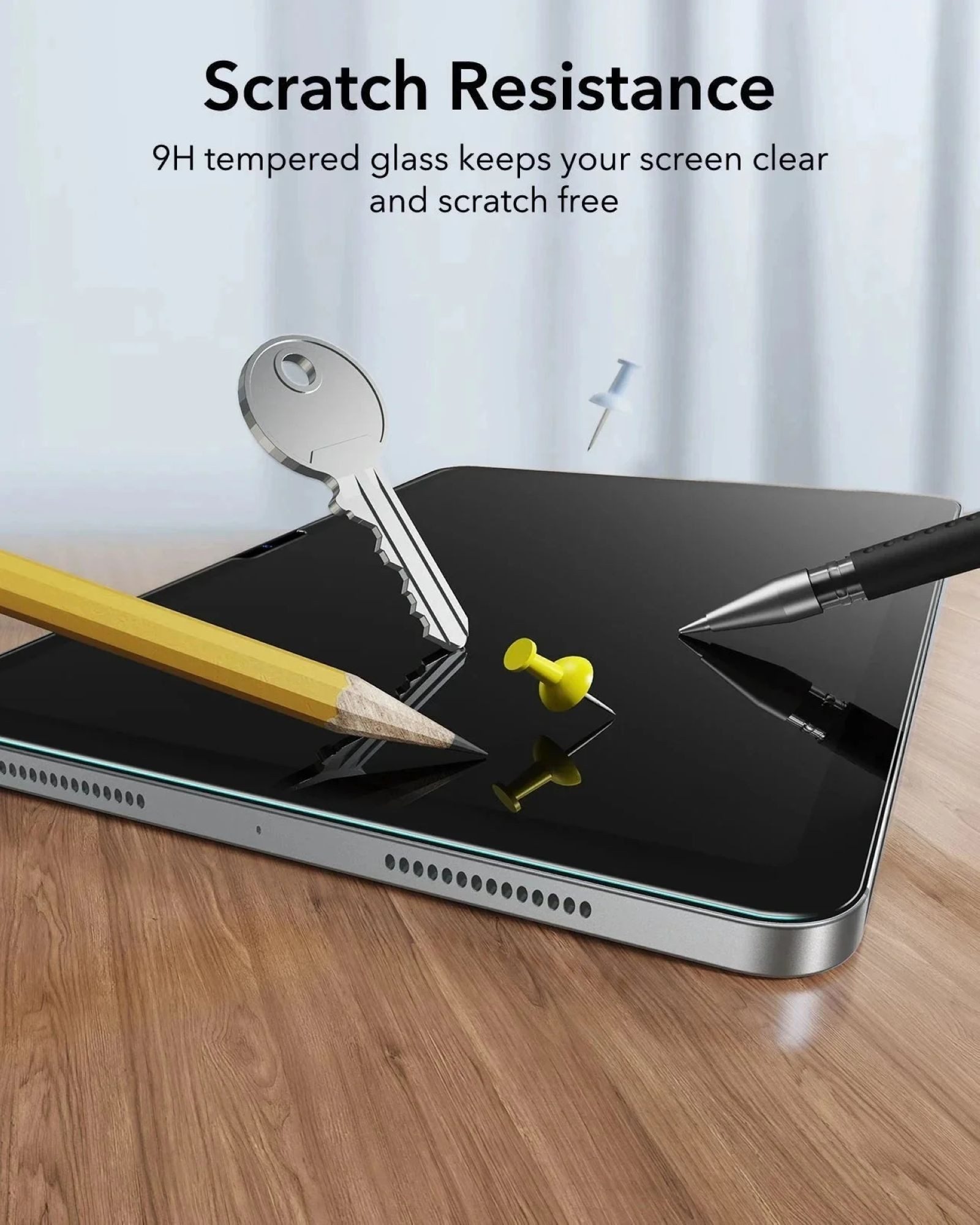 ESR Displayschutzglas Tempered-Glass für Apple iPad Pro 13" (2025 & 2024), 2 Stück, 2er Pack, Kratzfest, Stöße bis 15kg