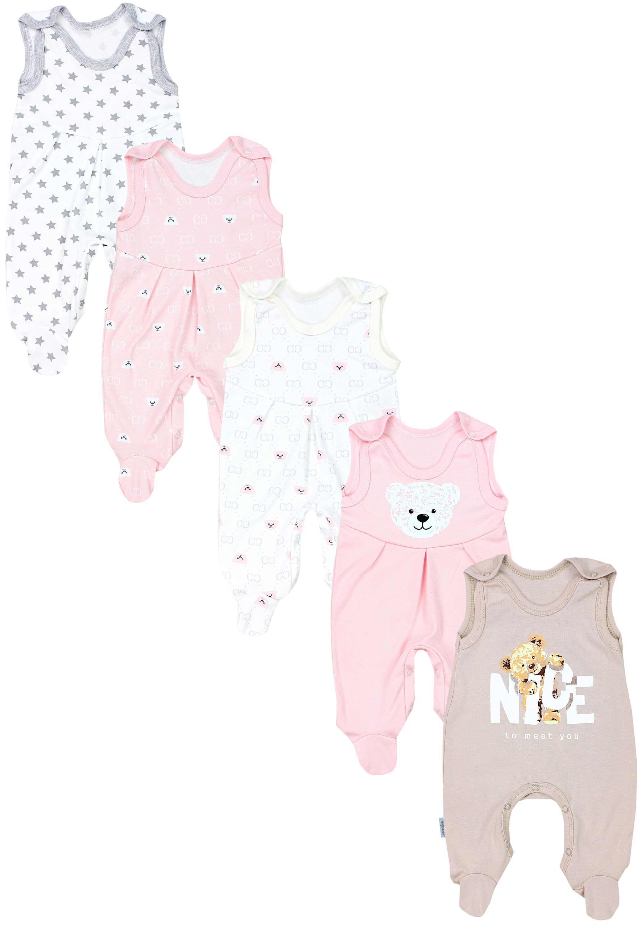 TupTam Strampler TupTam Baby Unisex Strampler mit Aufdruck Spruch 5er Pack