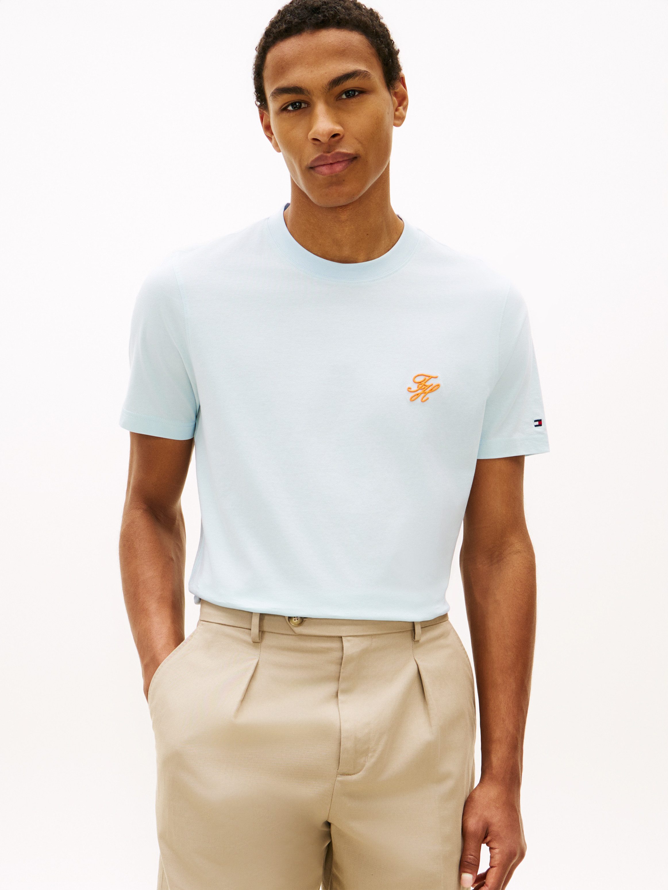 Tommy Hilfiger T-Shirt SCRIPT MONOGRAM SWIMSHOP aus Jersey mit Logo-Stickerei