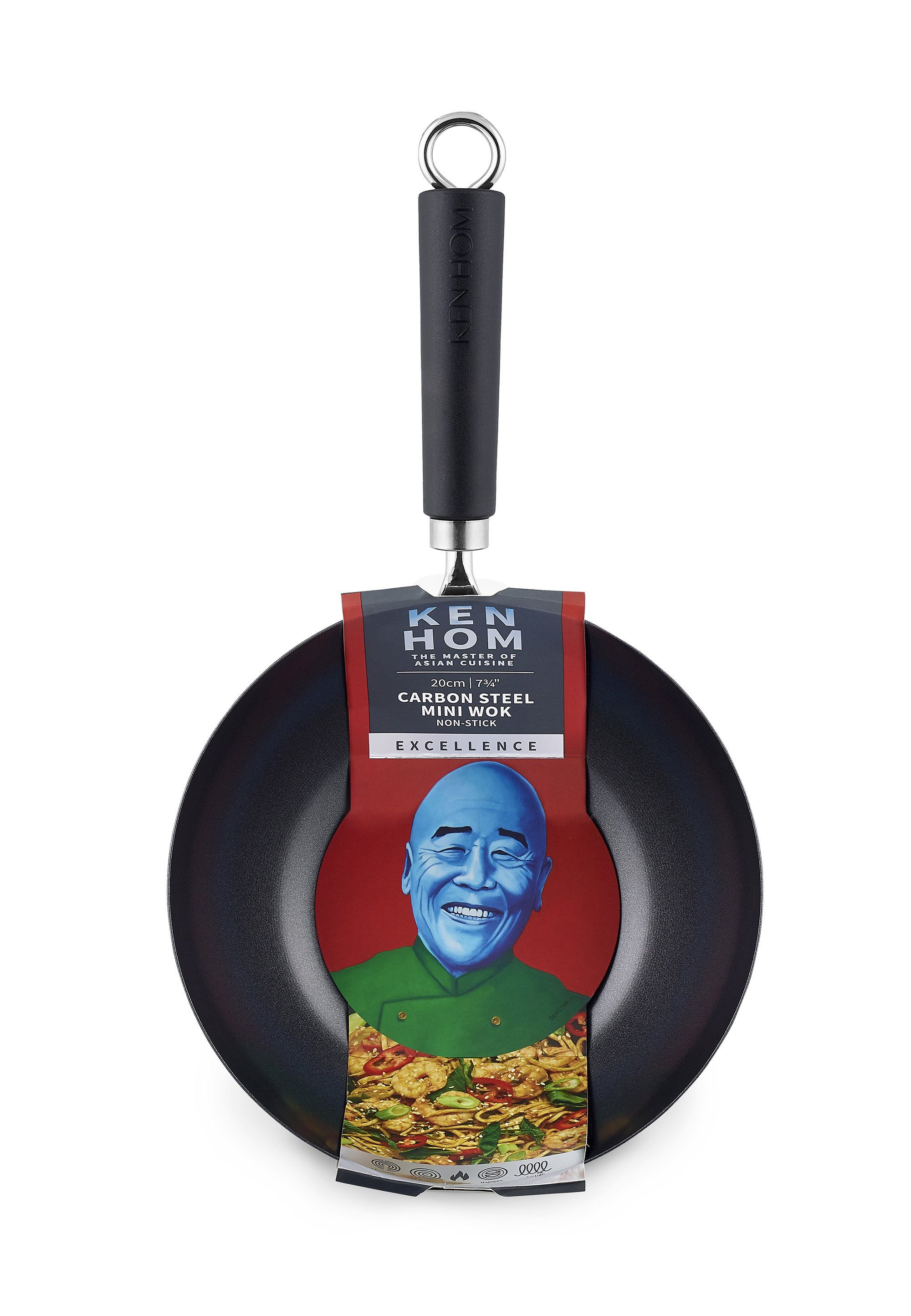 KEN HOM Wok Excellence, aus Karbonstahl mit Antihaftbeschichtung
