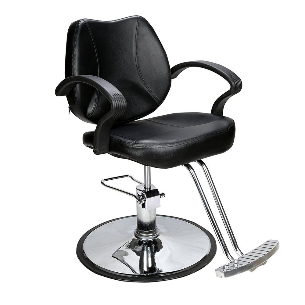 Barberpub Stuhl Barberpub hydraulischer Friseurstuhl Friseursessel 2057BK, Bedienungsstuhl Friseureinrichtung Friseur