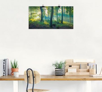 Artland Wandbild Wald Panorama, Waldbilder (1 St), als Alubild, Outdoorbild, Leinwandbild, Poster, Wandaufkleber