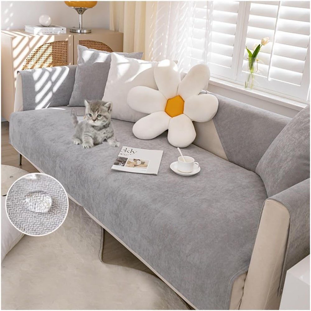 TUWENA Sofabezug Sofabezug für 1/2/3/4-Sitzer, L-förmiger Couchbezug