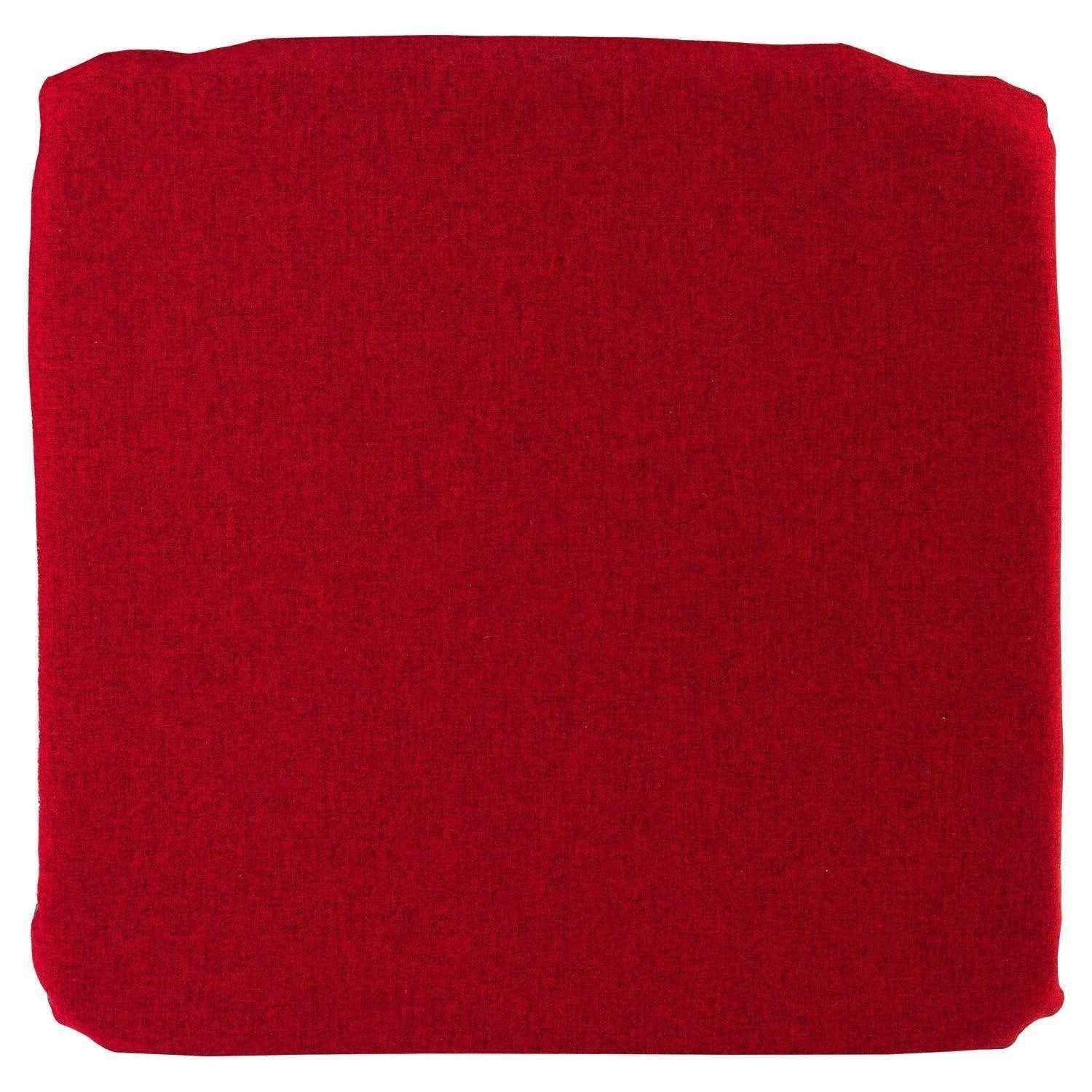 Sitzkissen SORRENT, 38 x 38 cm, Braun, Rot, Polyester, mit Reißverschluss
