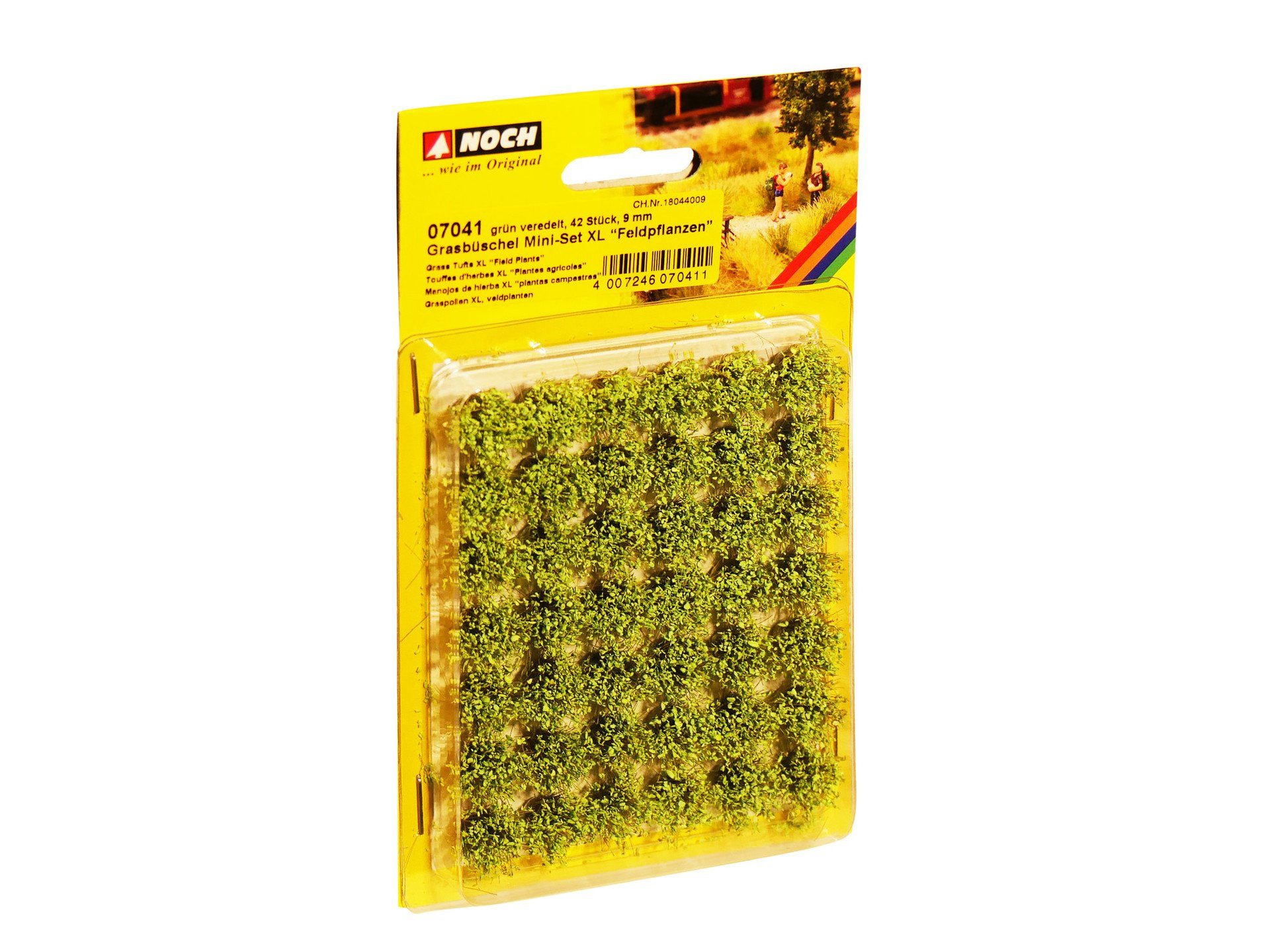 Modelleisenbahn-Streumaterial Grasbüschel Mini-Set XL „Feldpflanzen“, grün vered