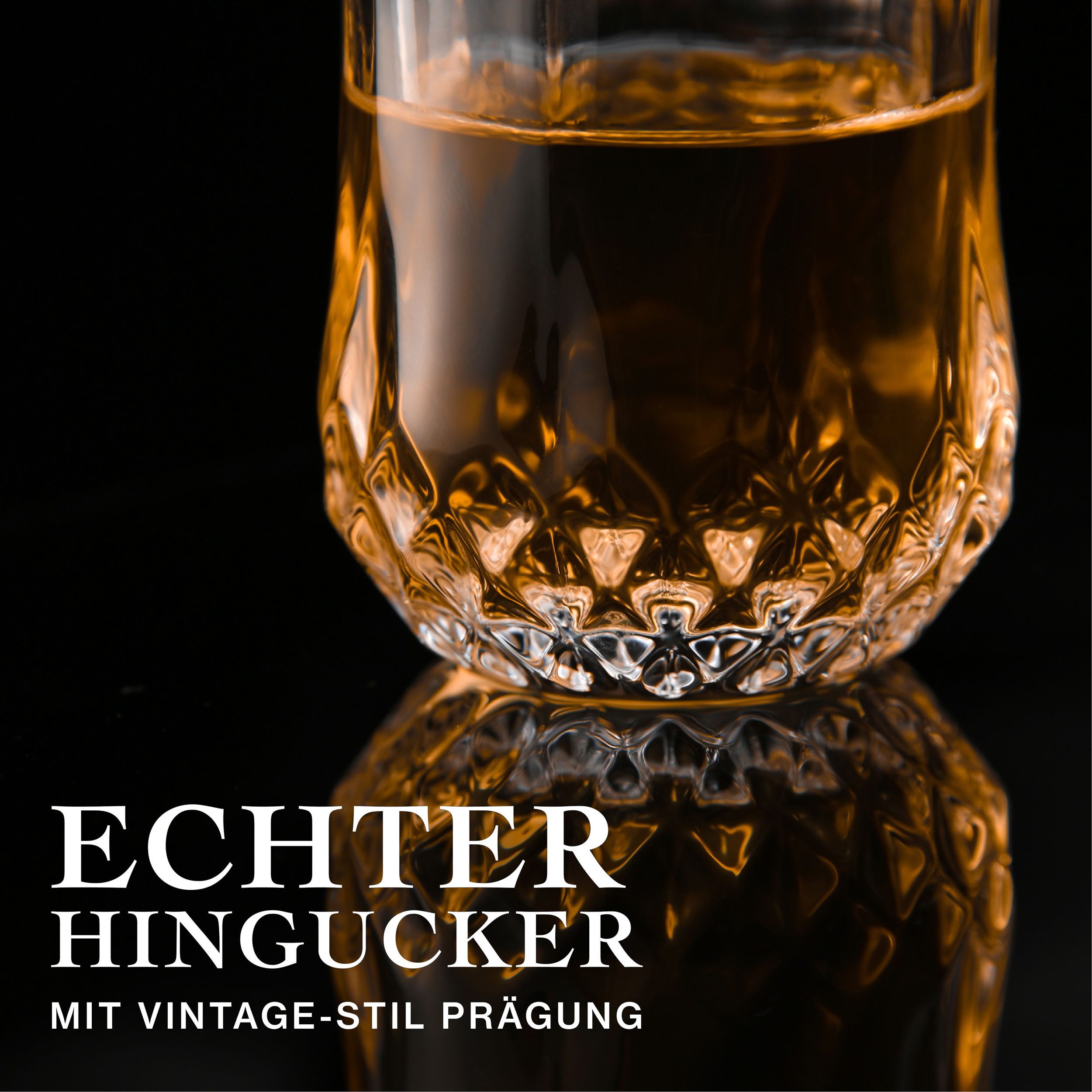 Praknu Schnapsglas 6 Schnapsgläser aus Kristall Glas 4cl - Spülmaschinenfest - Standfest, 6-tlg., Kristallglas, Spülmaschinenfest - Standfest dank dickem Boden  – Bild 4 von 5