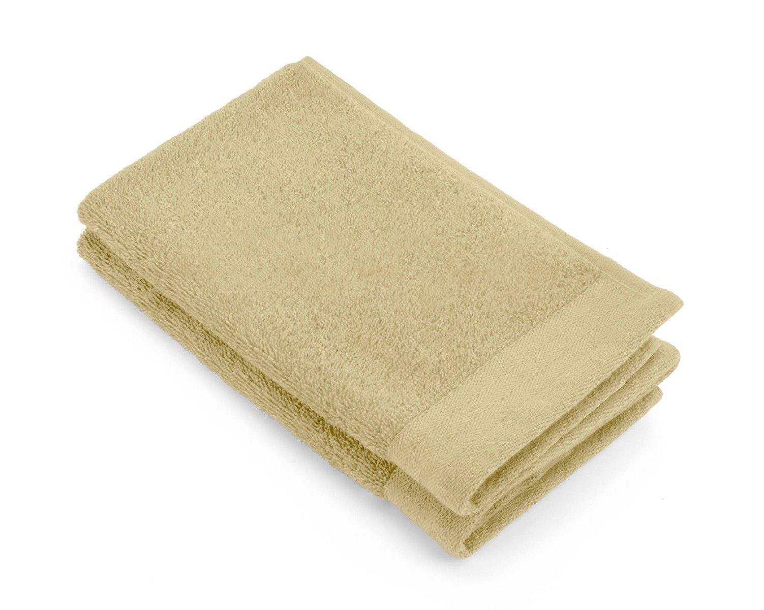 Walra Handtuch Gästetuch Soft Cotton Maisgelb - 2x 30x50 cm, Baumwolle (1-St)