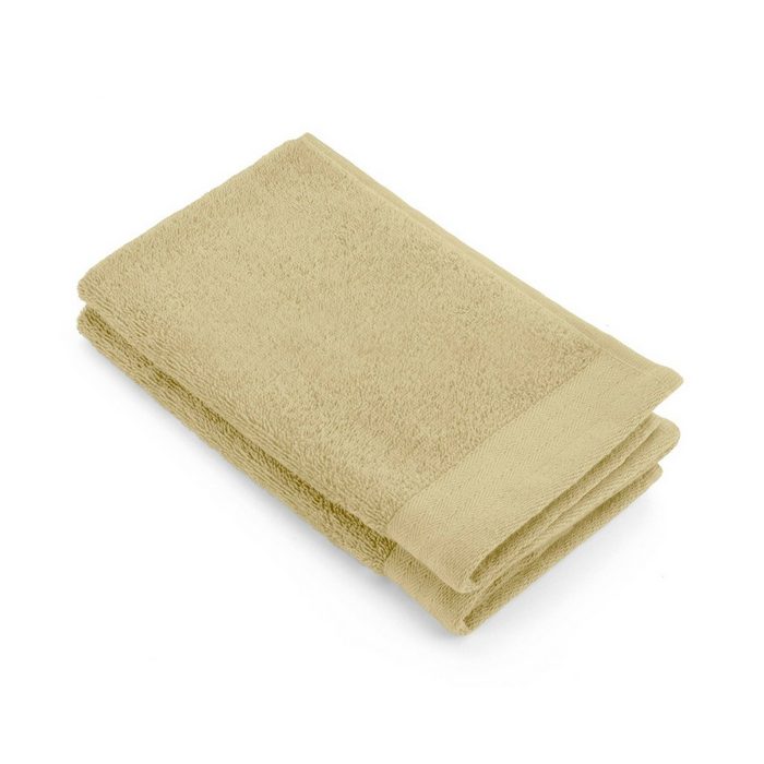 Walra Handtuch Gästetuch Soft Cotton Maisgelb - 2x 30x50 cm Baumwolle (1-St)