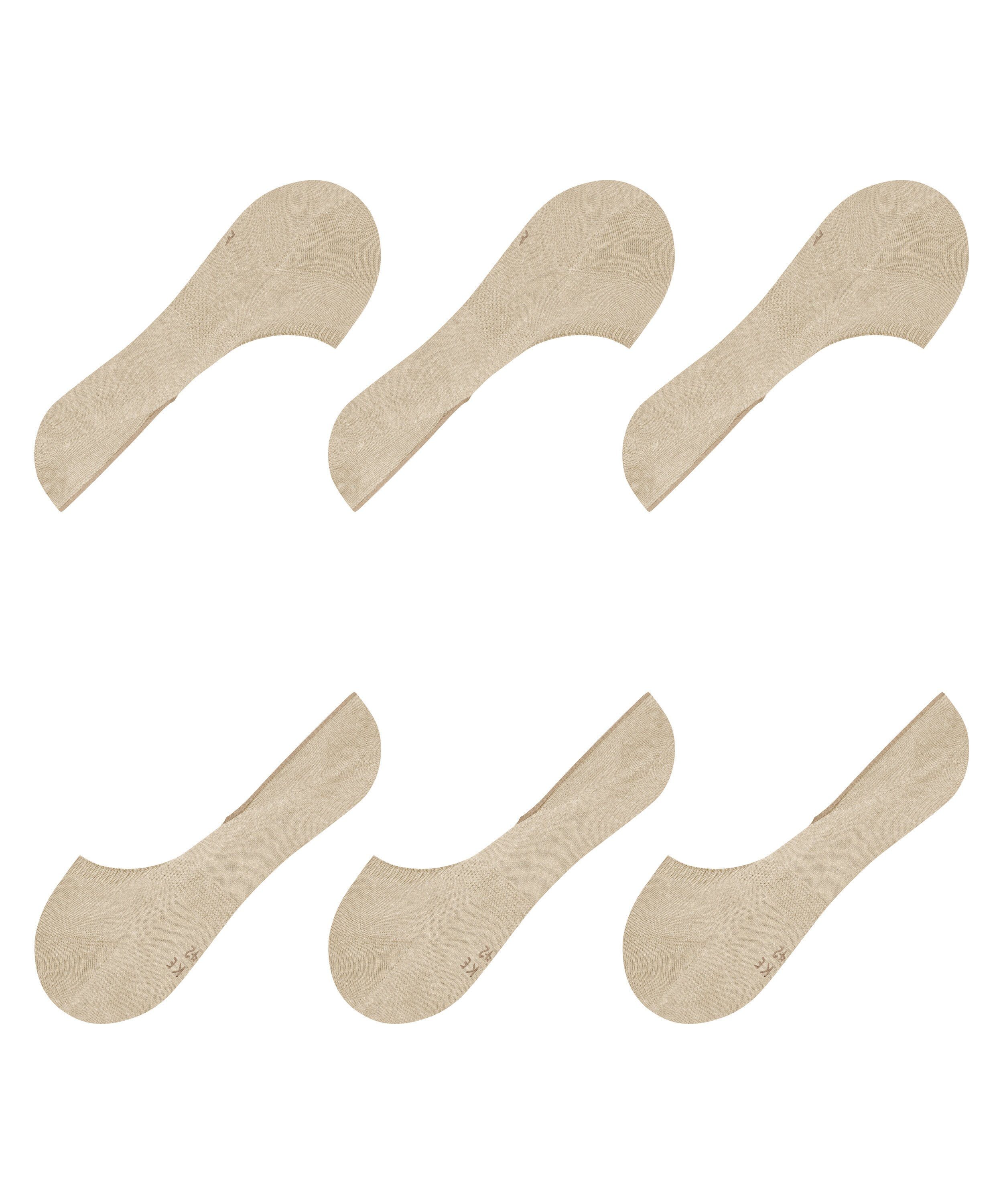 FALKE Füßlinge Step Medium Cut 3-Pack Füßlinge (3-Paar) mit Anti-Slip-System