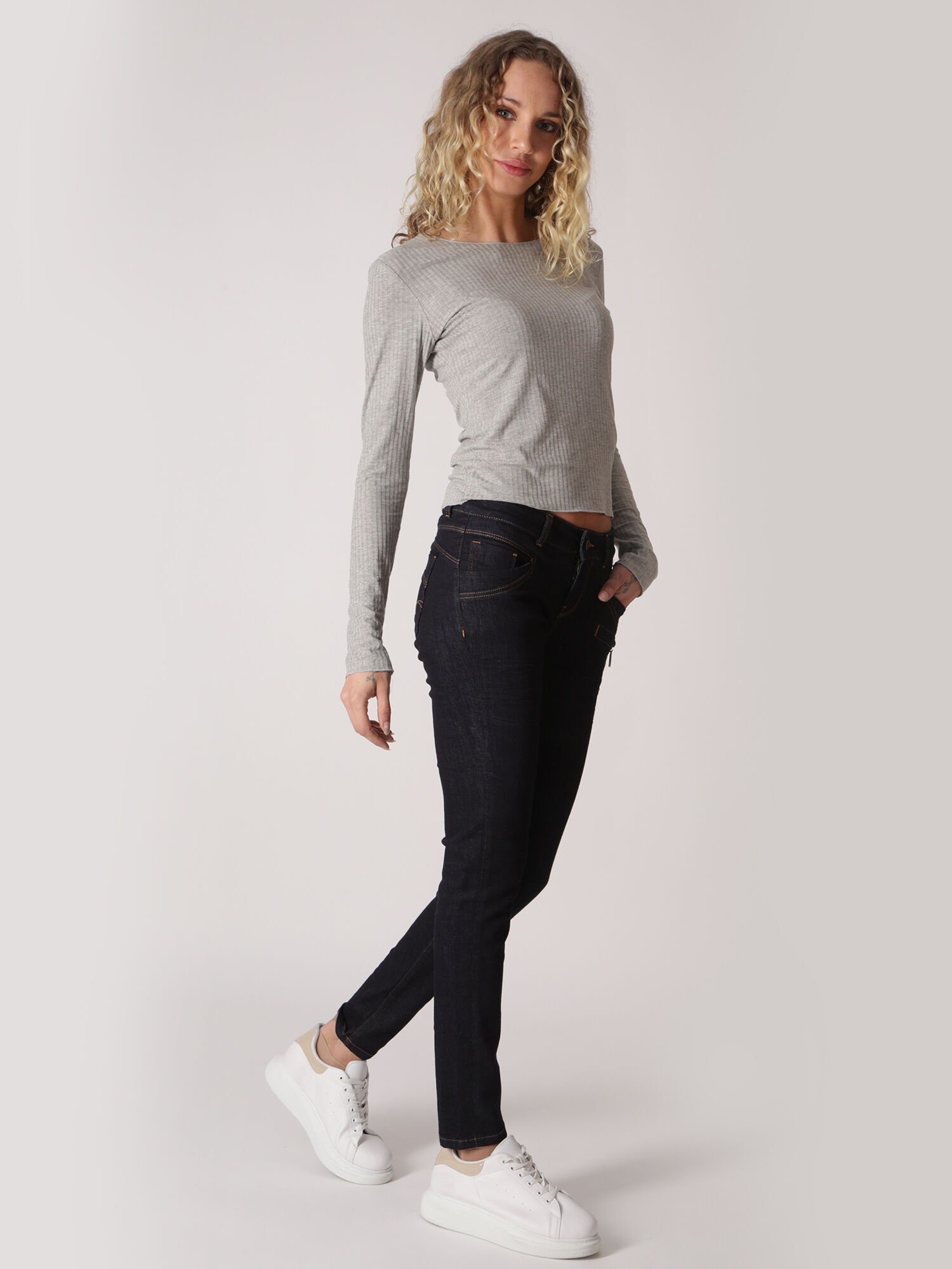 Miracle of Denim Skinny-fit-Jeans Suzy Raw Denim figurbetont