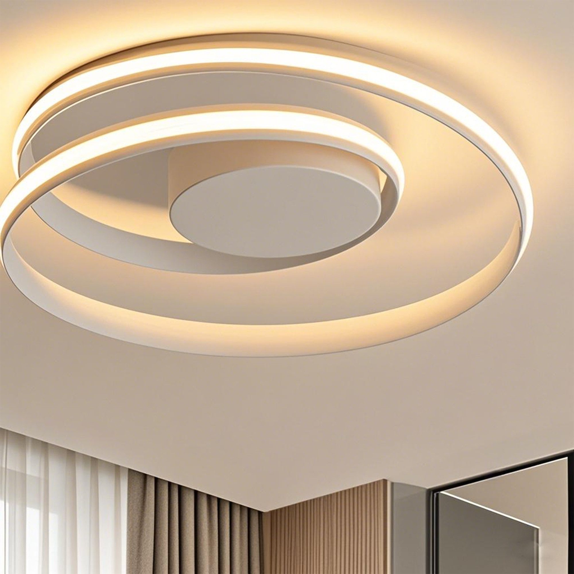 YINDN Deckenleuchte 45cm LED Deckenlampe, Stufenlos günstig online kaufen