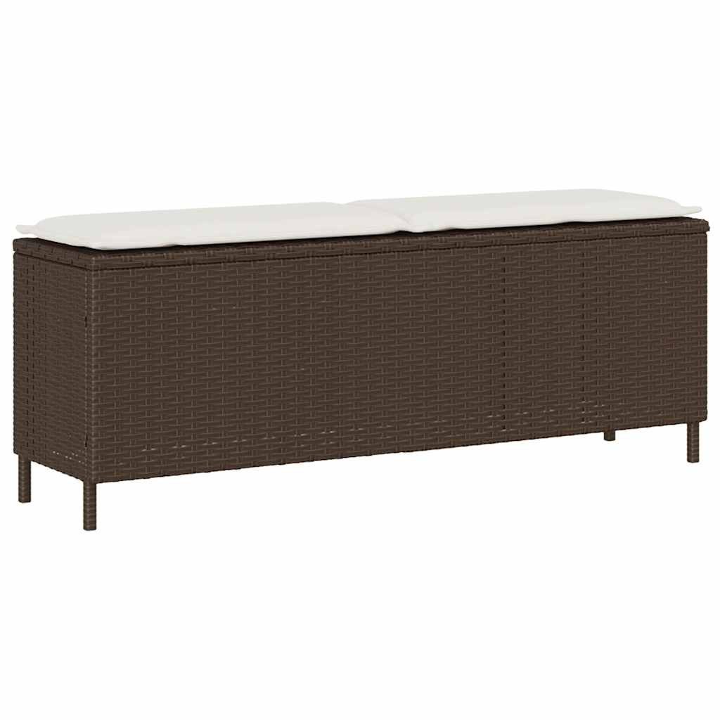 vidaXL Gartenbank Gartenbank mit Kissen Braun günstig online kaufen