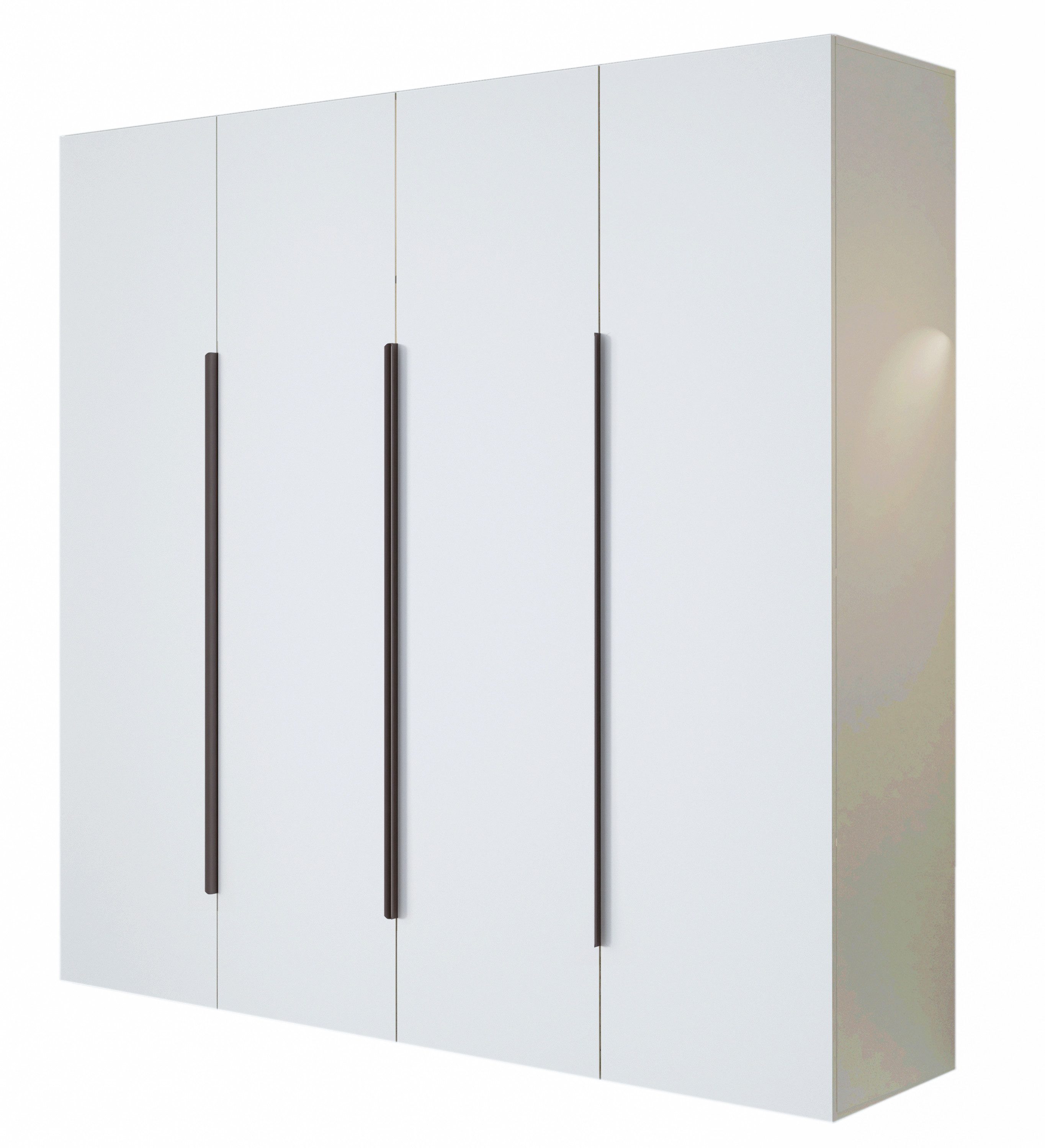 Compleo Drehtürenschrank mit Metallgriffe STELLS, Elegant design, Kleiderstange