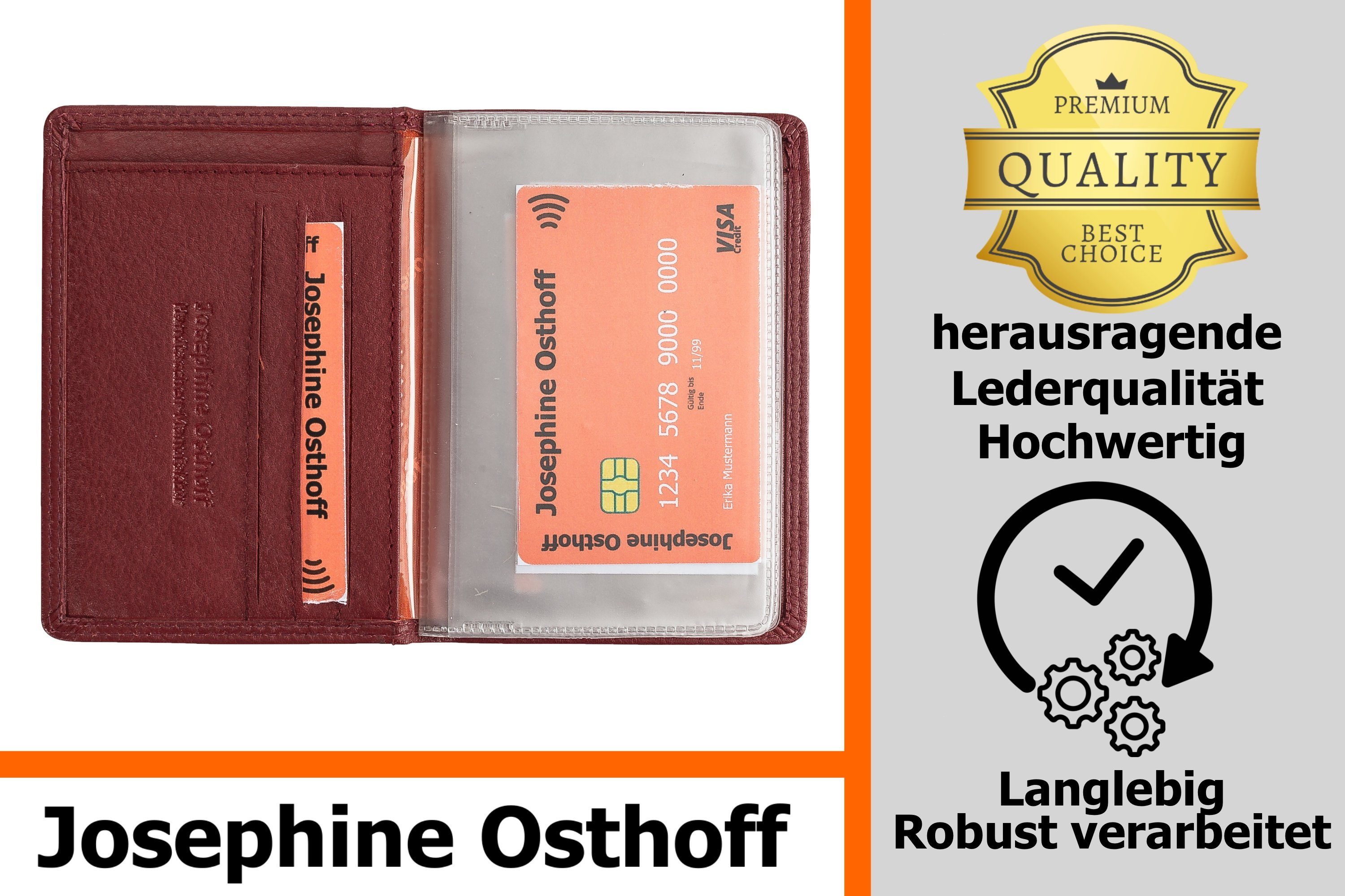 Josephine Osthoff Kartenetui EC-Karten und Ausweisetui bordeaux günstig online kaufen