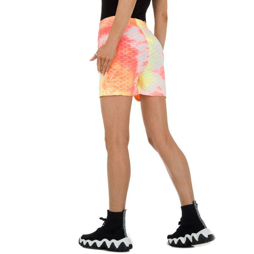 in Rosa Damen Ital-Design Hotpants Freizeitshorts Shorts Freizeit Batik Stretch