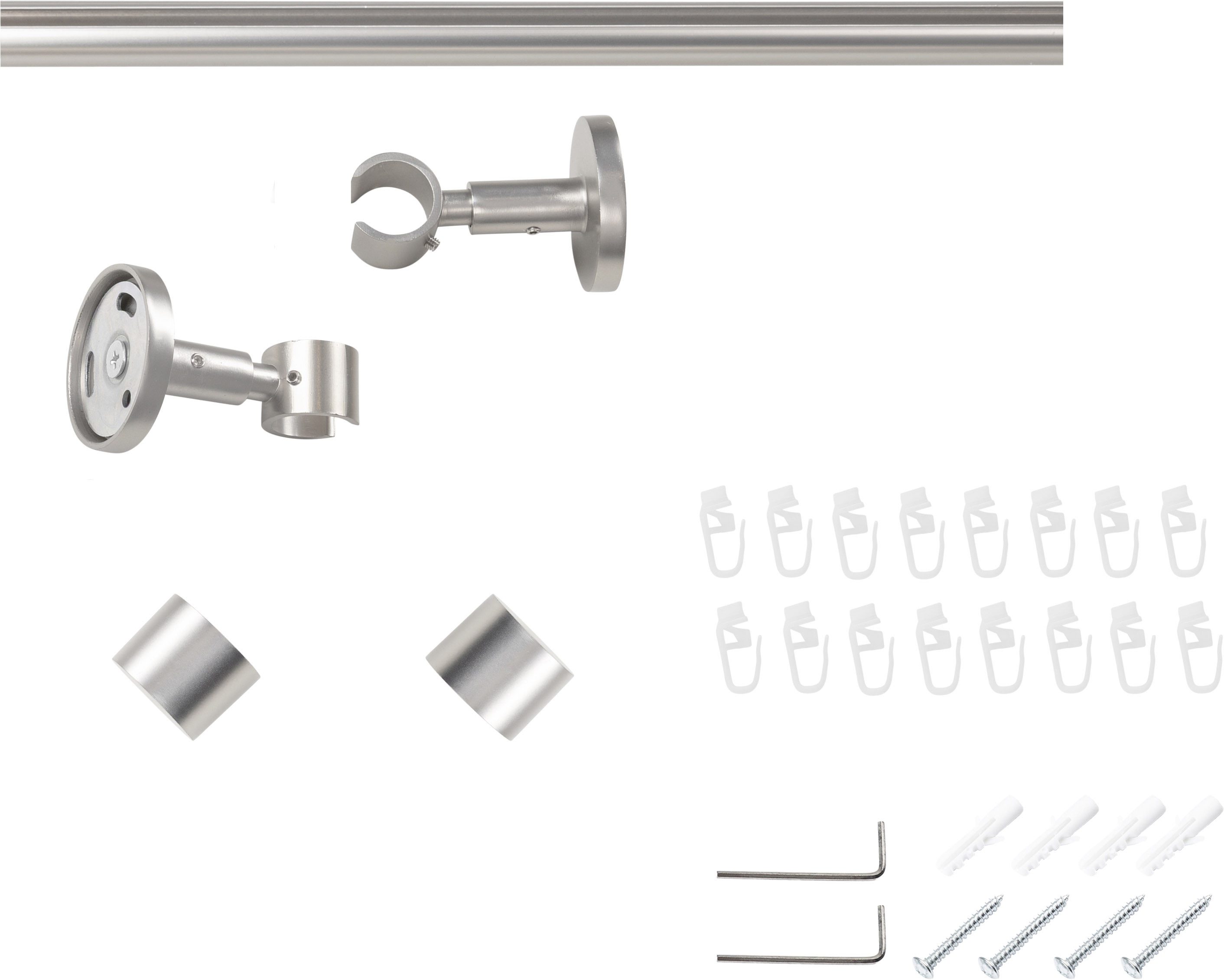 SN DECO GROUP Gardinenstange Gardinenstange Innenlauf Brest Ø 19 mm, 1-läufig, Fixmaß, Ø 19 mm, Fixmaß, kürzbar