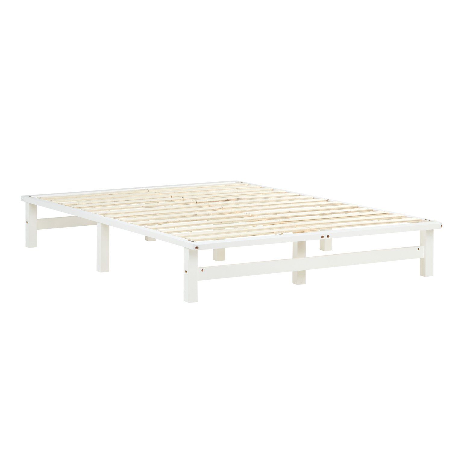 Homestyle4u Holzbett 90/100/140x200 Palettenbett Massivholzbett Futonbett günstig online kaufen