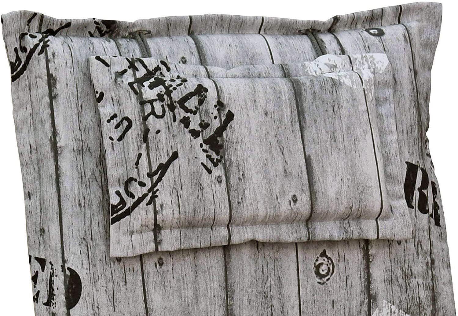 Gardissimo Hochlehnerauflage K778 Gartenstuhl Auflagen Kissen Polster Einlage für Hochlehner, (1 Auflage, 1 St., 1 Auflage), für Hochlehnerstühle UV-beständig mit abnehmbaren Kopfkissen