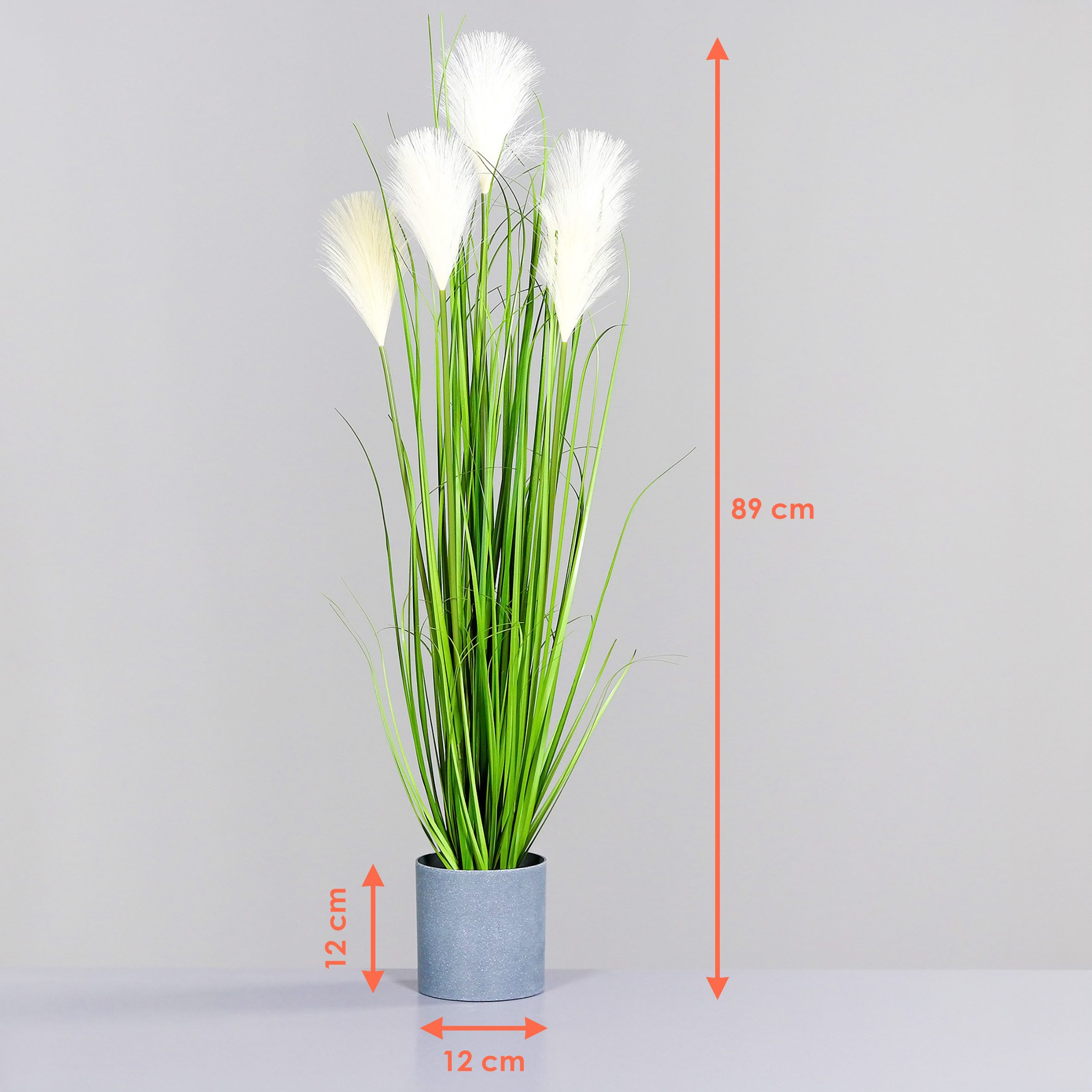 Kunstgras Künstliches Deko Pampasgras im Blumentopf günstig online kaufen