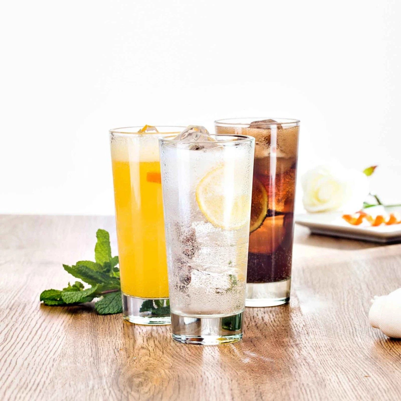 LACARI Longdrinkglas Highball Glas 12er Set 350ml modern schlicht NEU, 12-tlg., Glas