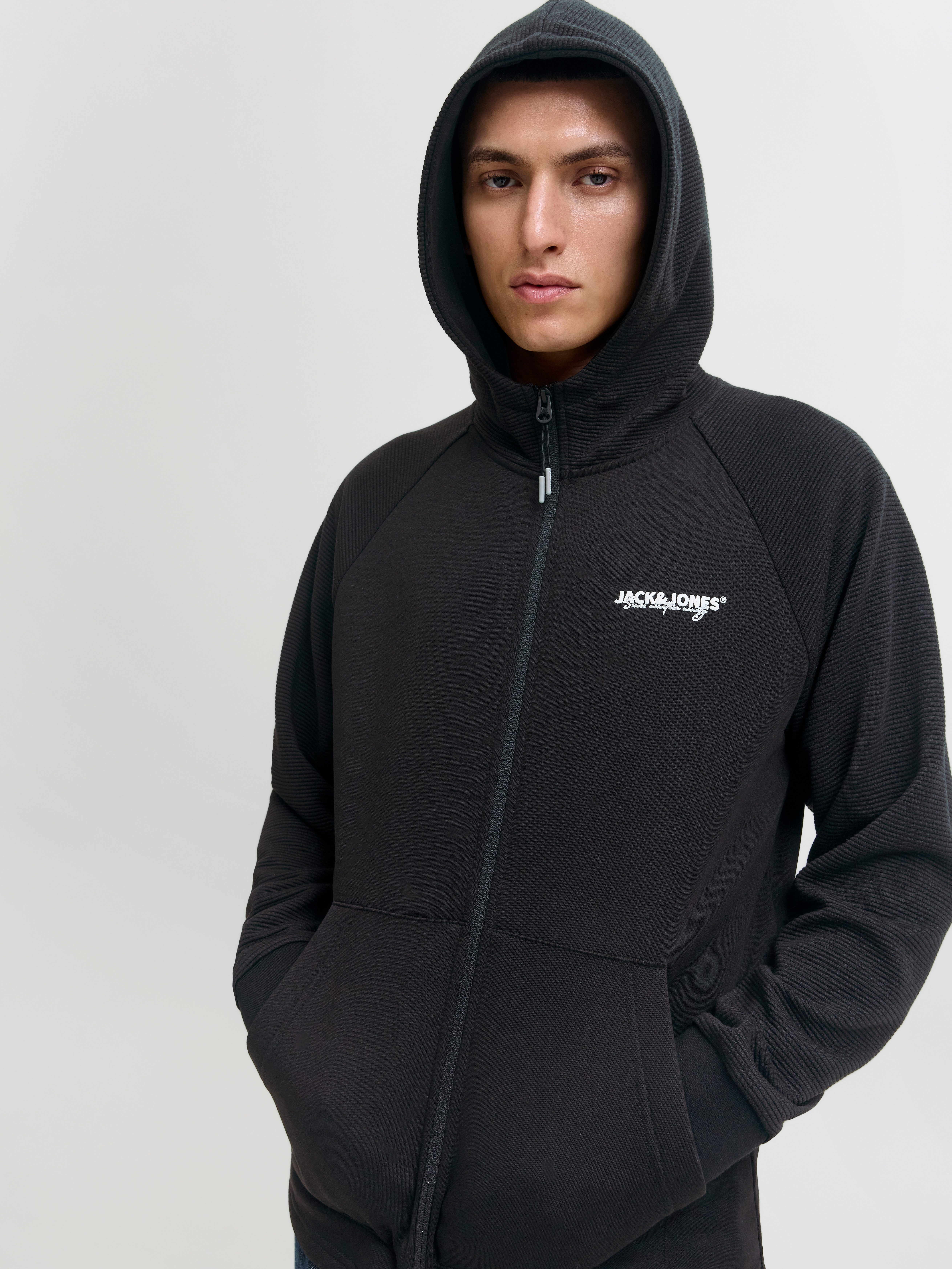 Jack & Jones Kapuzensweatshirt JJTHATCHER SWEAT ZIP HOOD günstig online kaufen