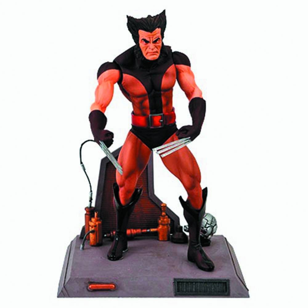 Figurine Wolverine Diamond Select - Échelle 9 Pouces (22,86 Cm), Costume Marron, Sculpture Détaillée