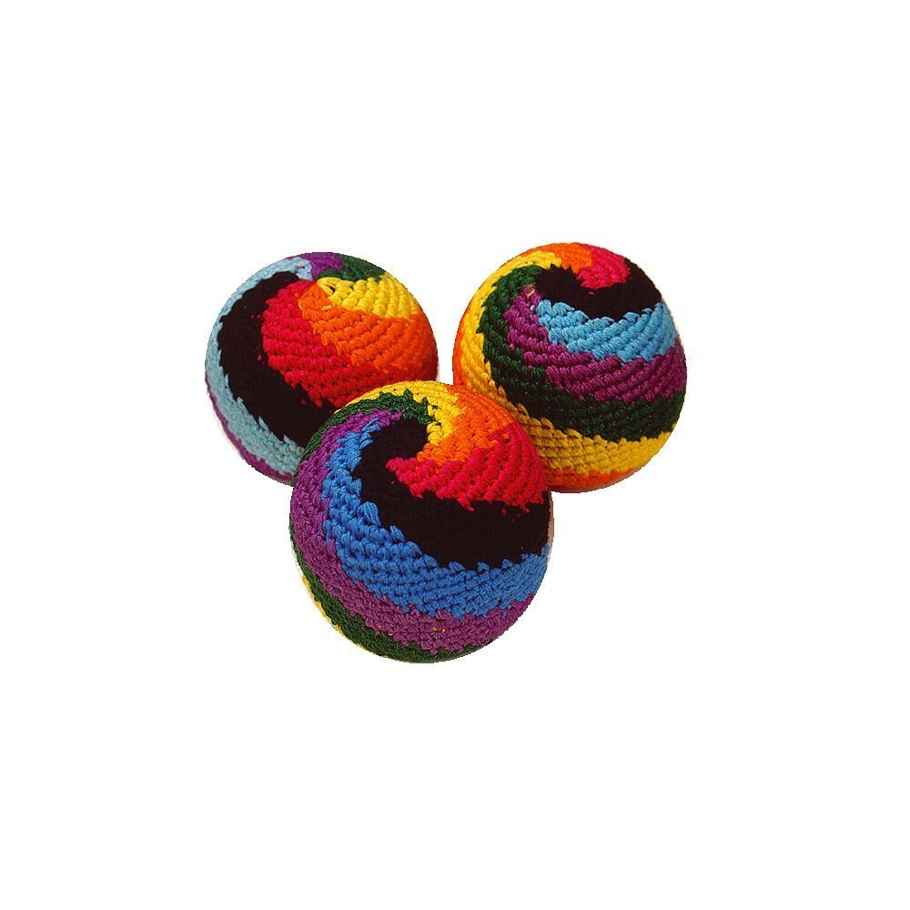 Sport-Thieme Spielball Footbag-Set Bean Bags - Rasta Rainbow, Jonglierball im Rasta-Look