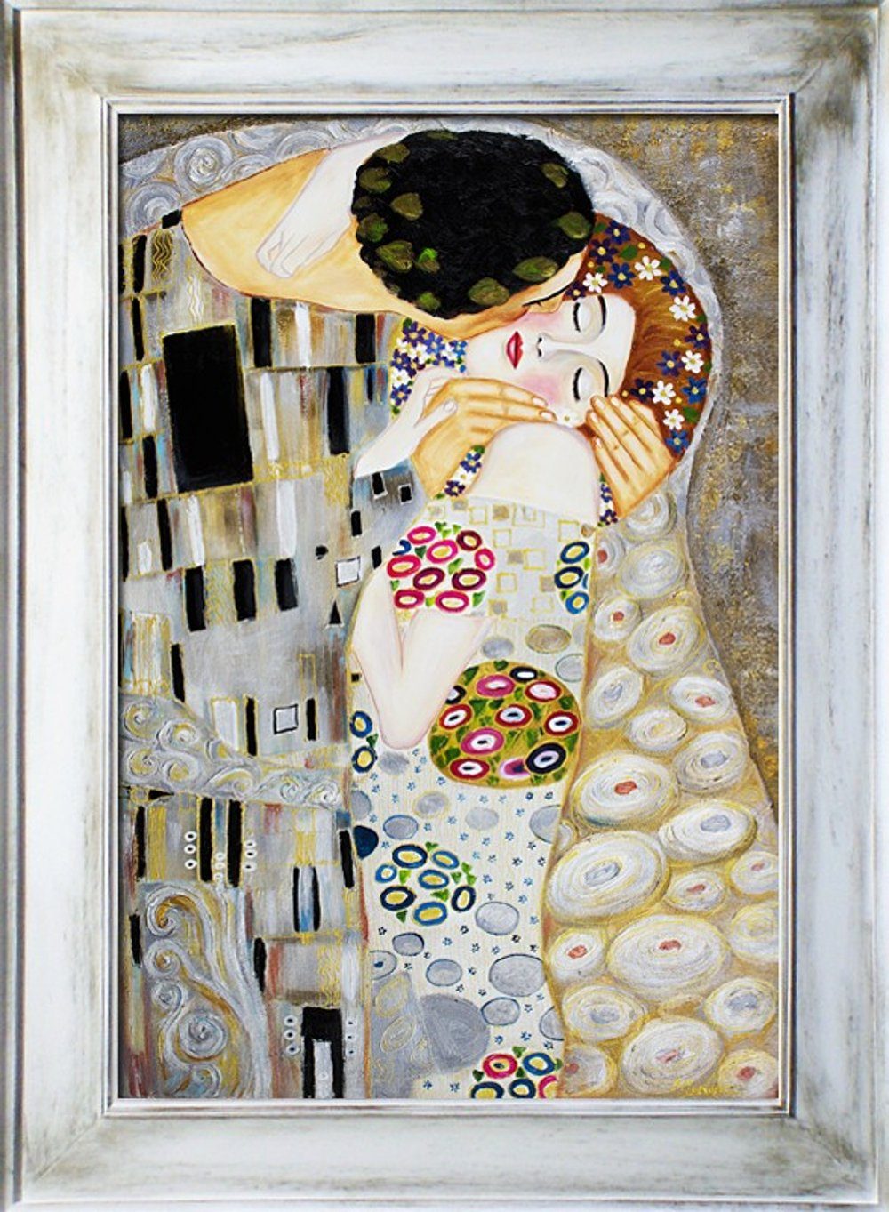 Unikat, Bild Gemälde Klimt handgearbeitet ein »G16257«, Gustav jedes JVmoebel