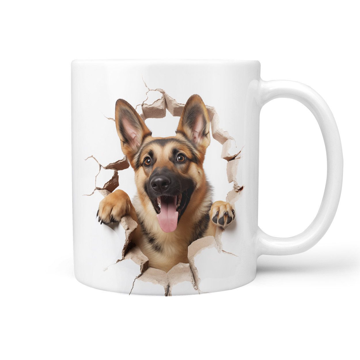 Sunnywall Tasse Deutscher Schäferhund - Hund Hunderasse - Geschenk für Hundeliebhaber, Keramik, inkl. Geschenkkarte