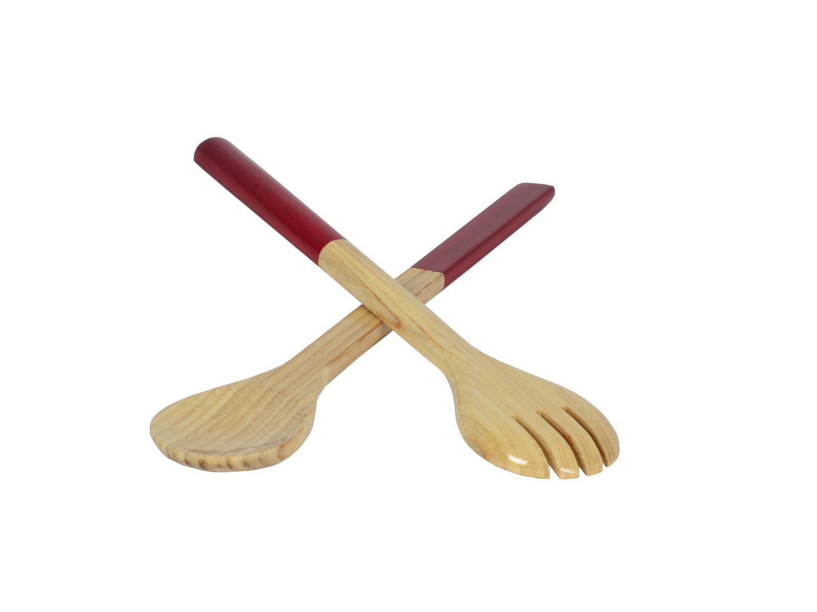 albert l. (punkt) Besteck-Set Bambus-Besteck rot 37,5cm, Bambus
