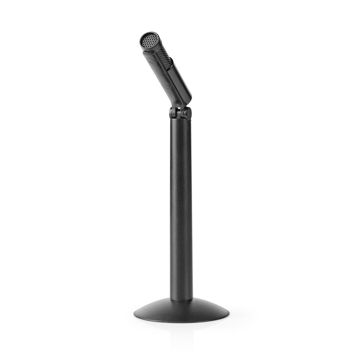 Nedis Mikrofon MICSJ100BK (1-tlg), Kabelgebunden, 3.5 mm, für Desktop, Notebook, Smartphone, Tablet