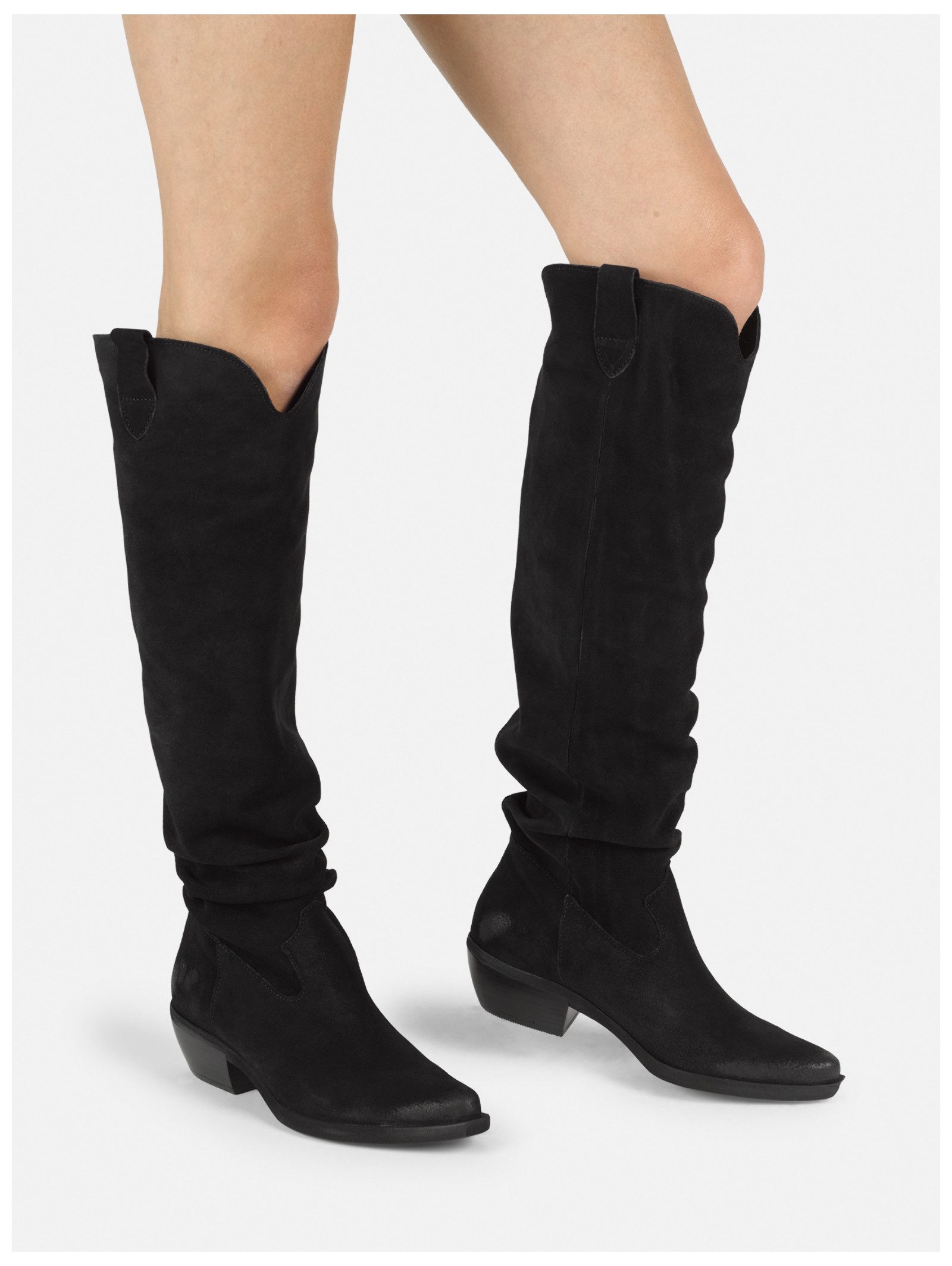 Felmini Stiefel Veloursleder . Bikerboots