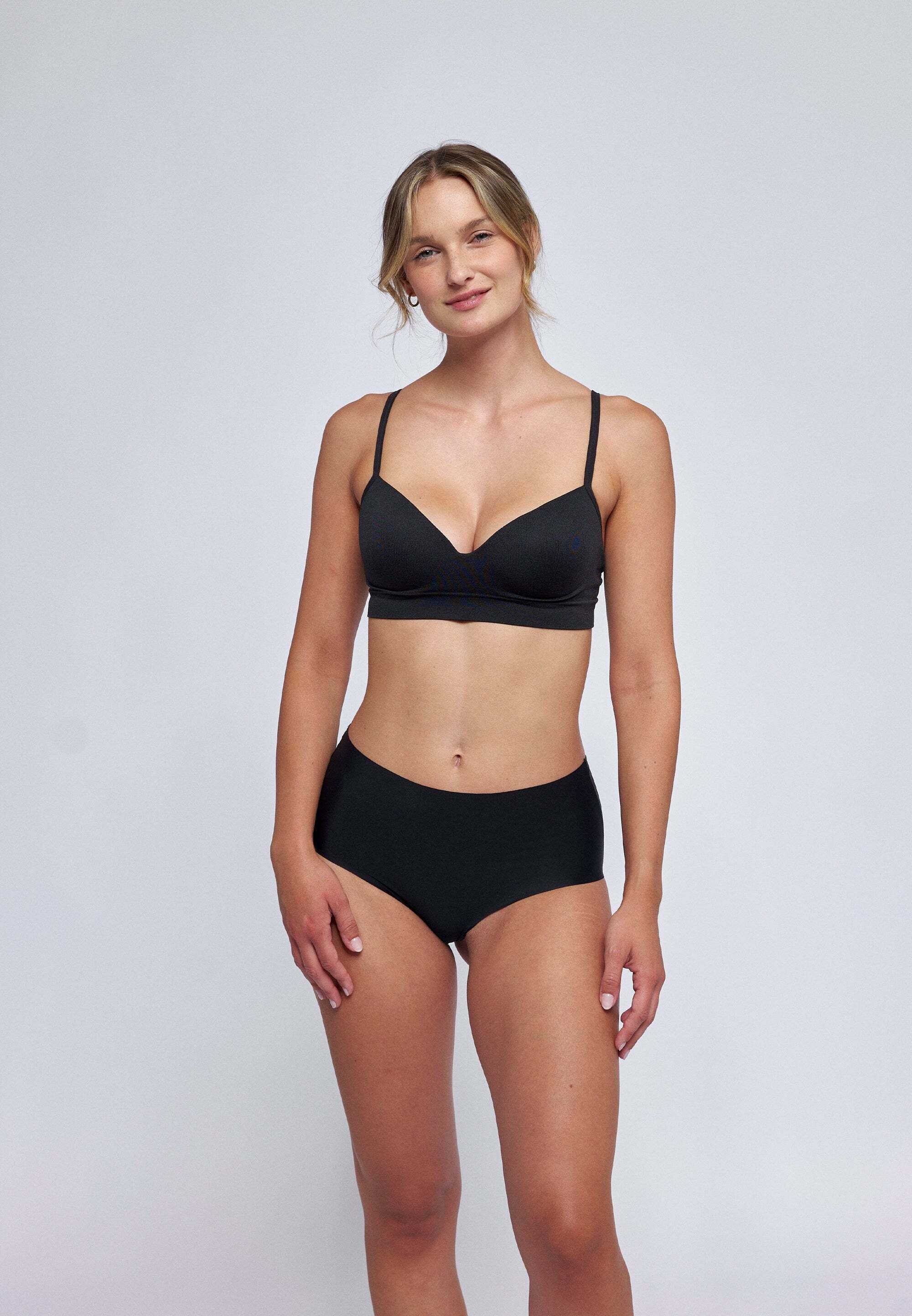 SNOCKS Hipster High Waist Panties Seamless (3-St) ohne Nähte, unsichtbar unter deiner Kleidung