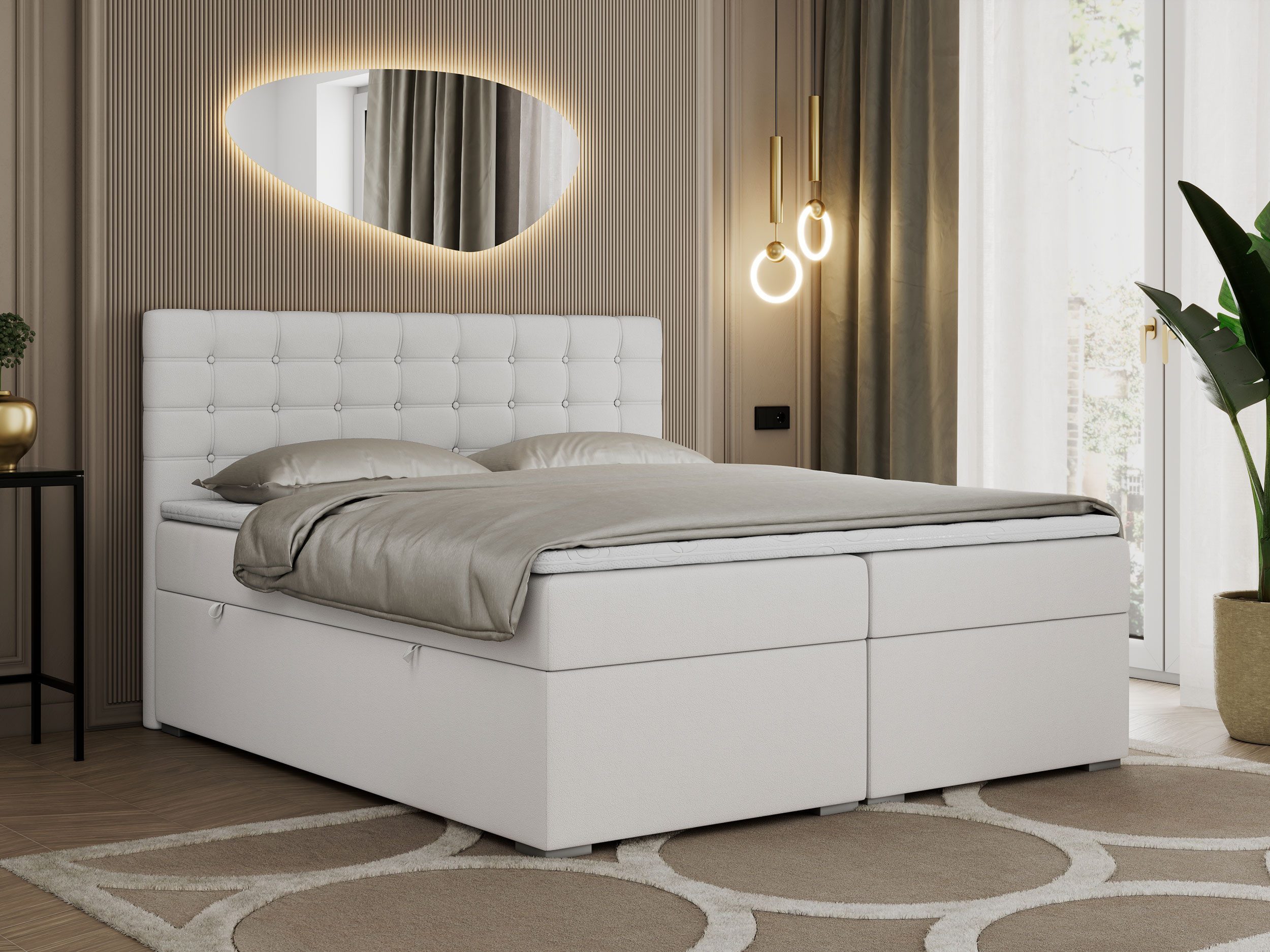 MKS MÖBEL Boxspringbett SUSAN (Set, Packung, günstig online kaufen