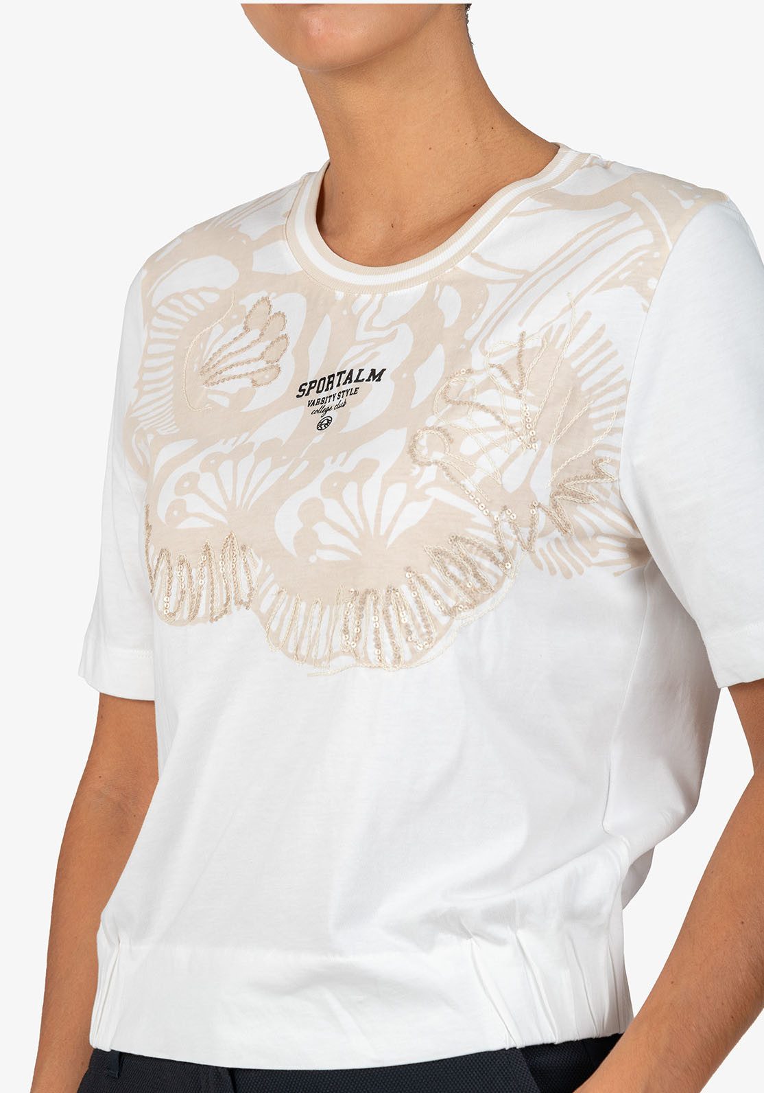 Sportalm Kitzbühel Rundhalsshirt mit Pailletten günstig online kaufen