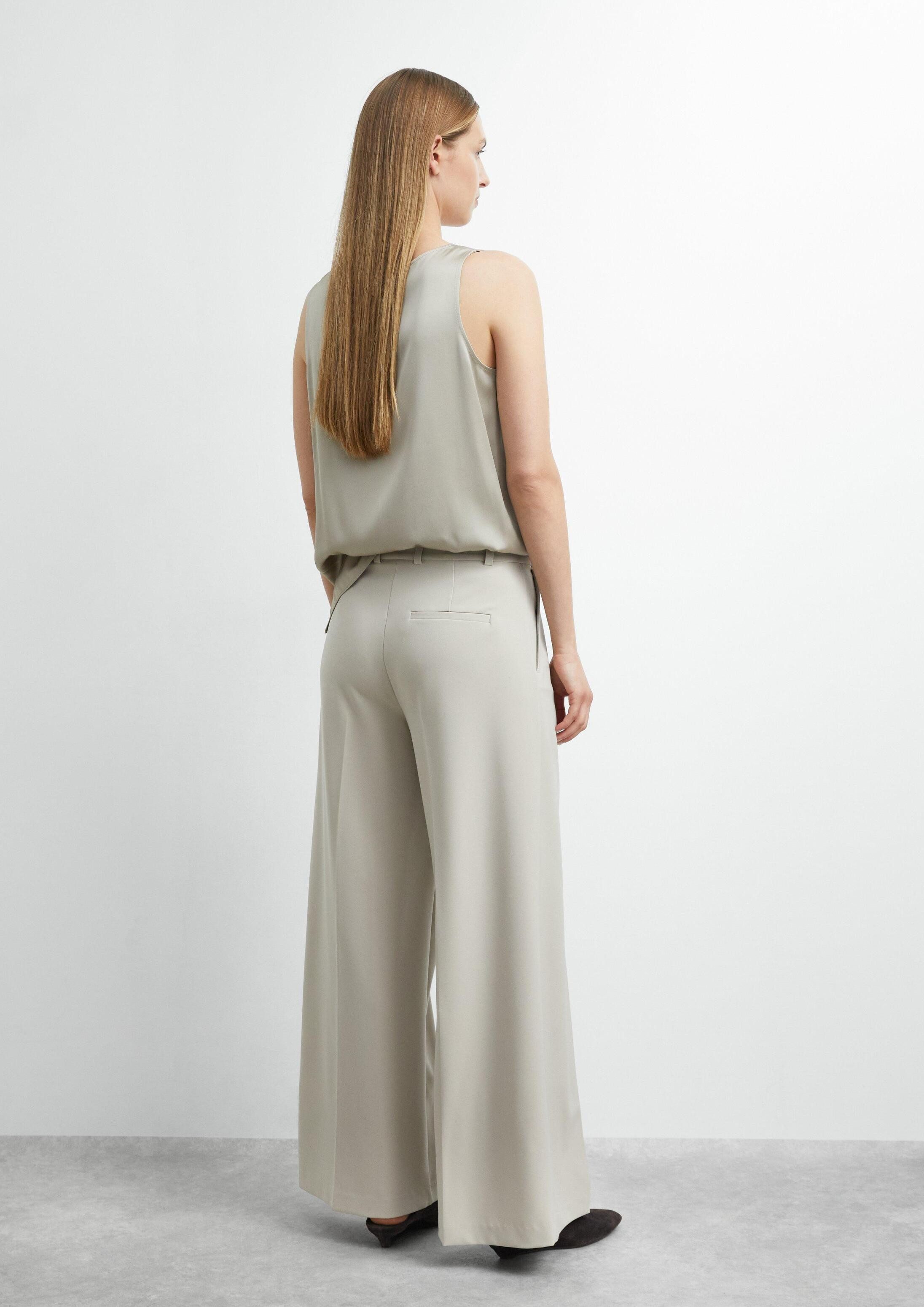 comma Chinos Hose Fließende Wide-Leg-Hose – Bild 3 von 5