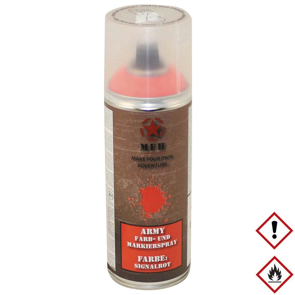 MFH Sprühfarbe Army Farbspray Matt 400ml Signalrot