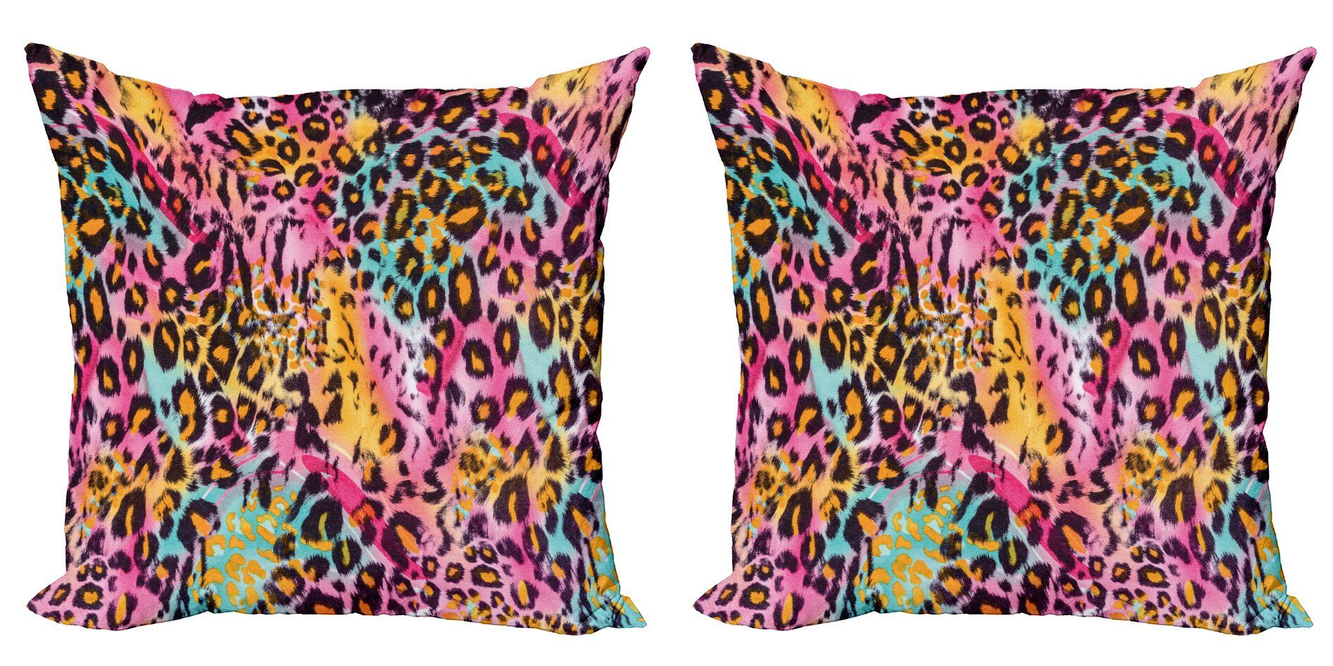 Abakuhaus Kissenbezüge Modern Accent Doppelseitiger Digitaldruck, (2 Stück), Leopard-Druck gesprenkelter Camo