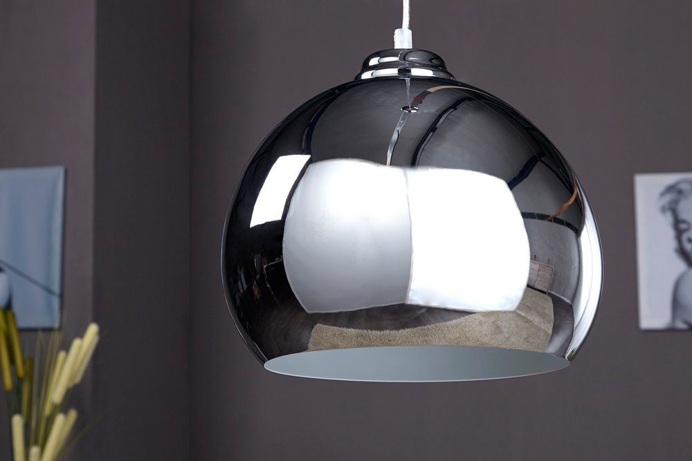 riess-ambiente Hängeleuchte CHROMAGON 30cm silber, ohne Leuchtmittel, Wohnzimmer · Metall · Esszimmer · Pendel · Modern – Bild 3 von 5