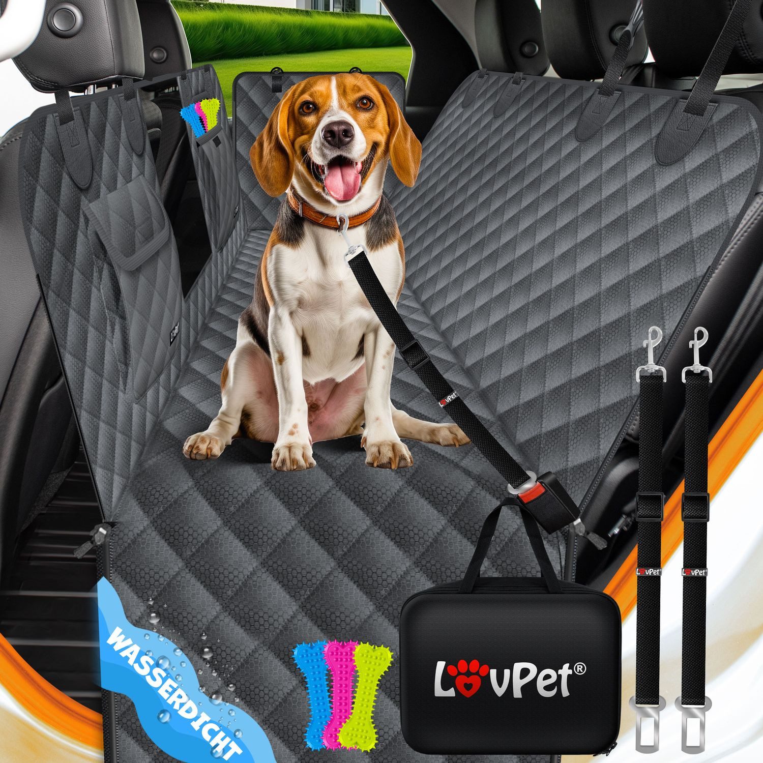 Lovpet Tier-Autoschondecke, 2in1 Hundedecke für Auto günstig online kaufen