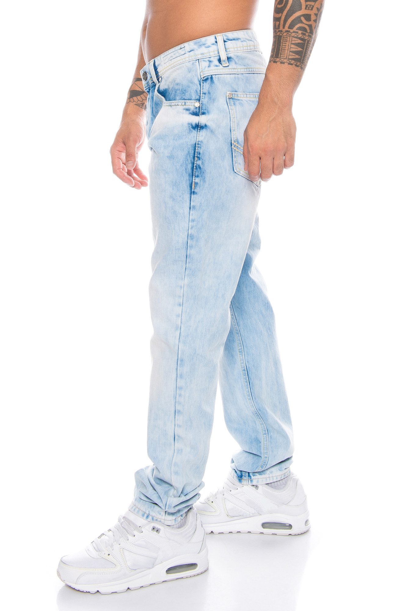 Cipo & Baxx Regular-fit-Jeans Herren Jeans Hose mit dezenten Nähten im schl günstig online kaufen