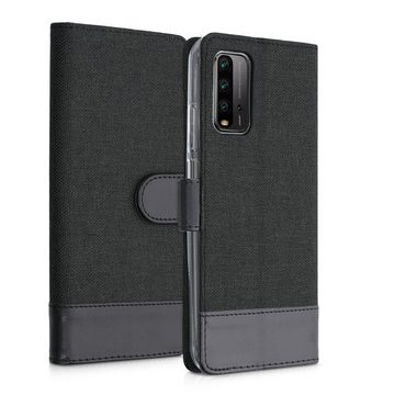 kwmobile Handyhülle Wallet Case für Xiaomi Redmi 9T, Hülle mit Ständer - Handyhülle Kartenfächer